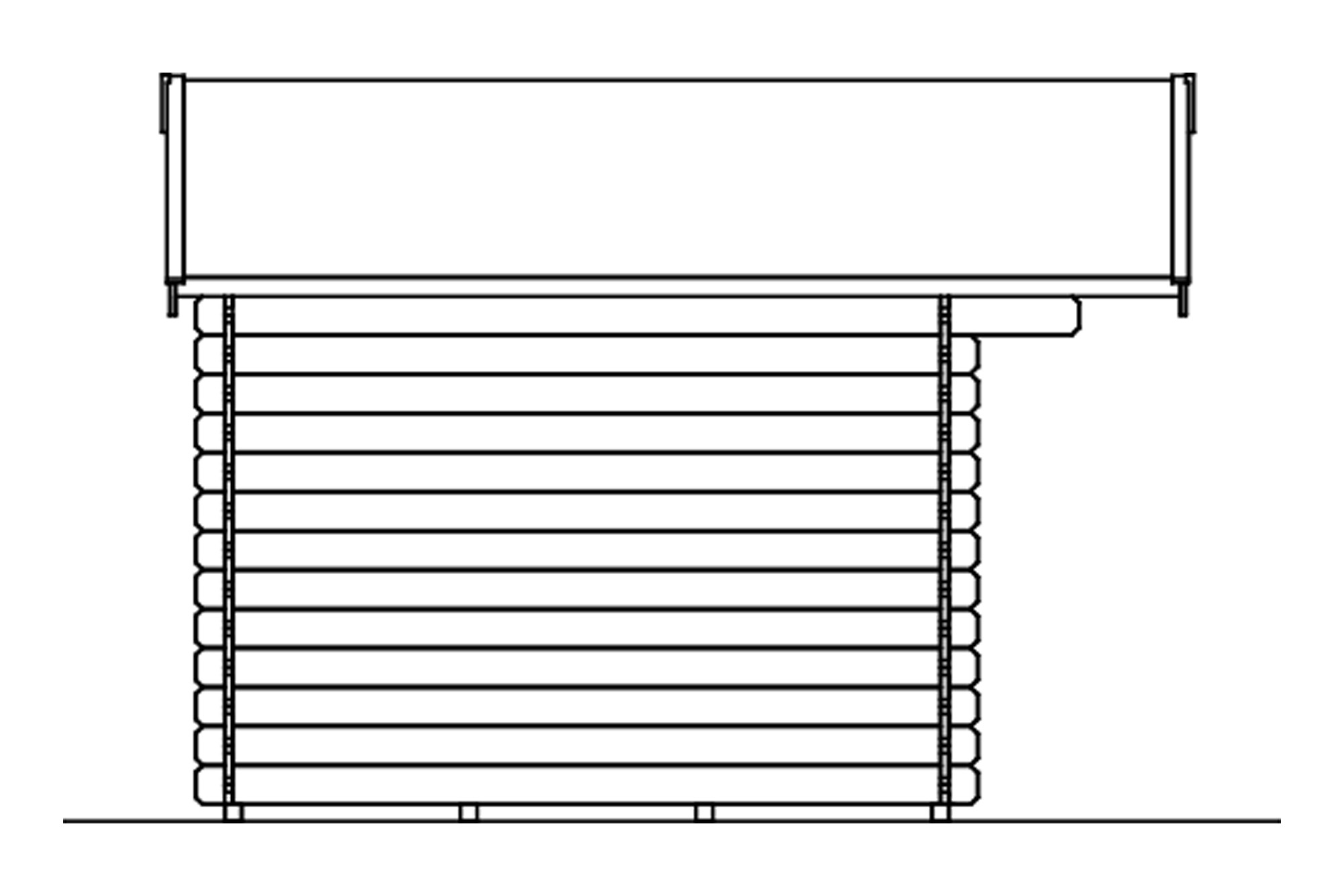 Abri de jardin FARO 300x250cm, 28mm, non traité