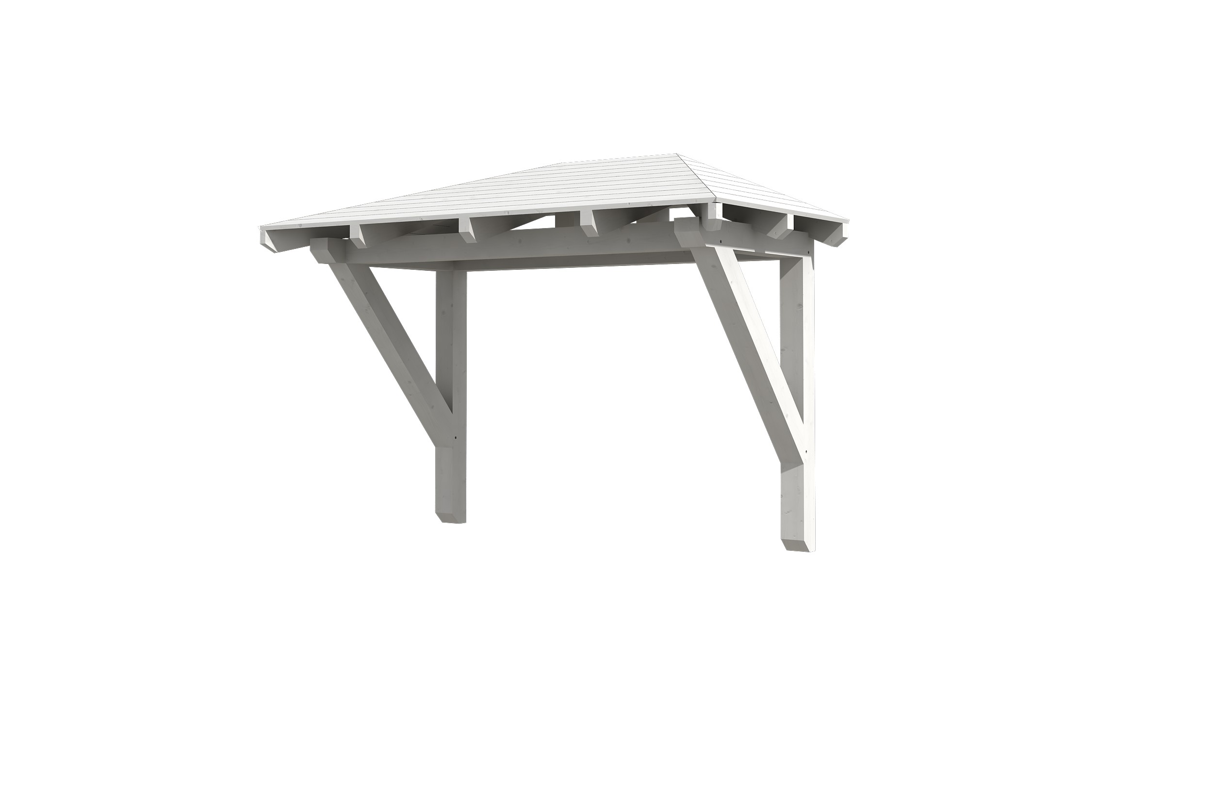 Canopy Wismar type 1, 258 x 126 cm, white