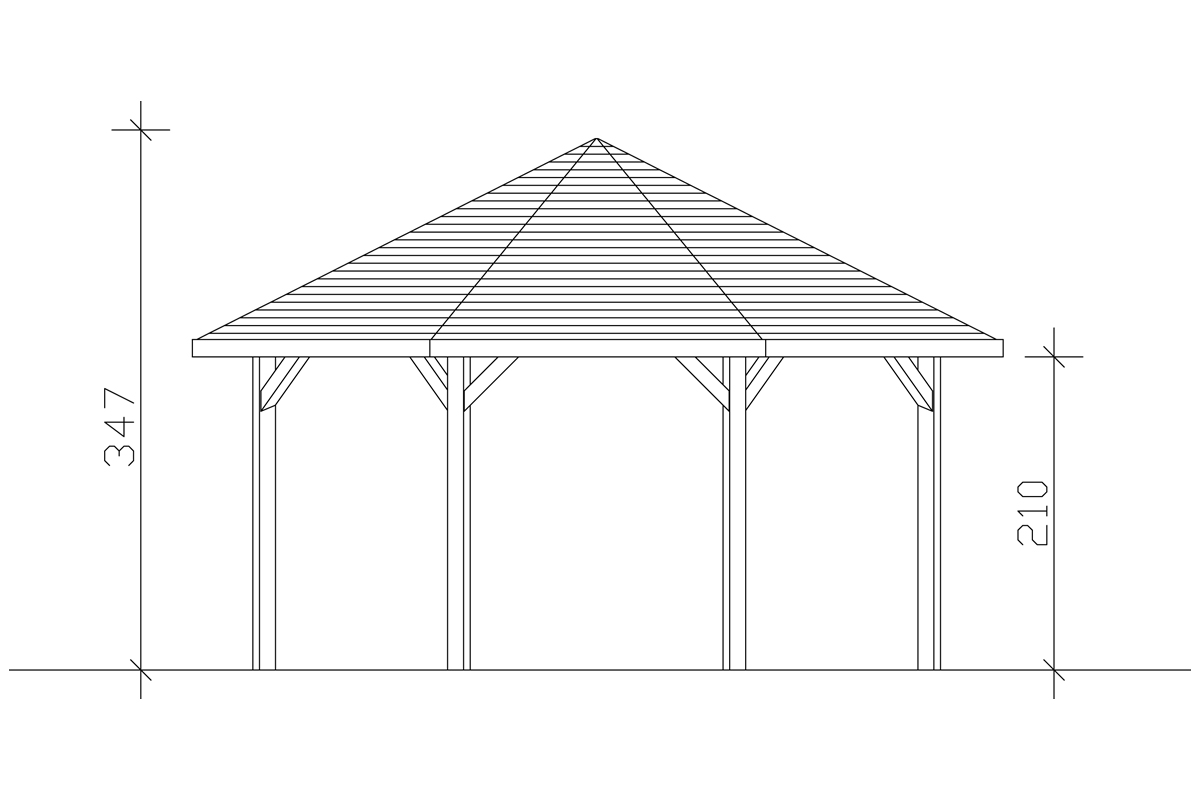 Grafik (Vorderansicht): Pavillon Nice 3