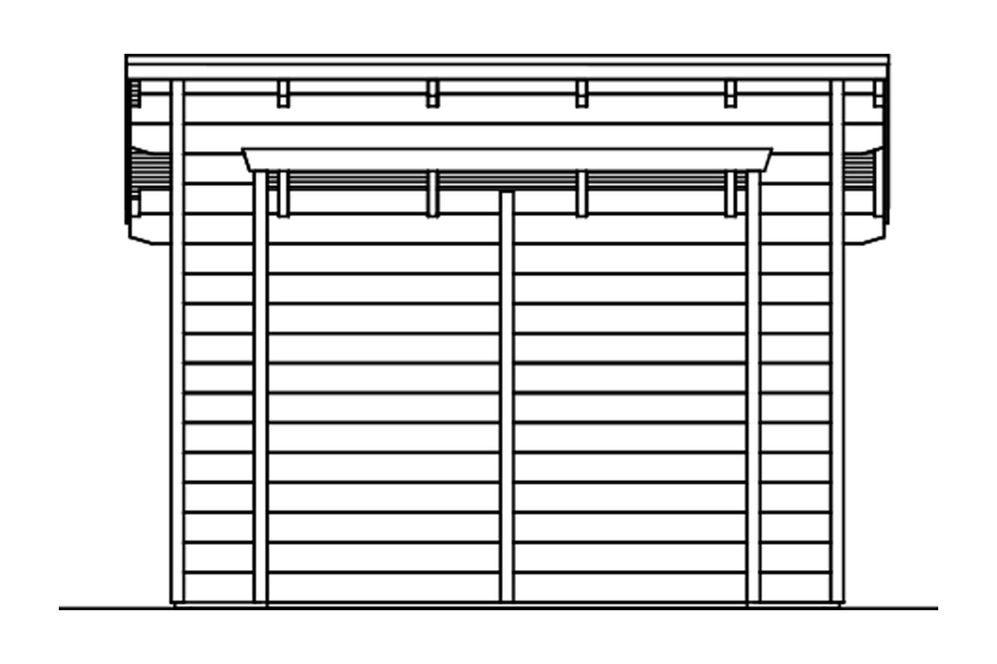 Shelter Ole 300 x 250 cm, untreated