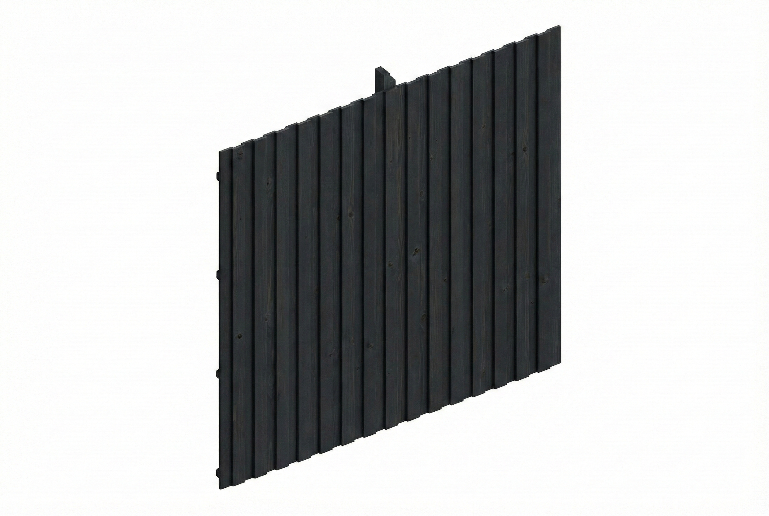 Paroi arrière panneaux à lattes verticales 362 x 330 cm, épicéa, anthracite