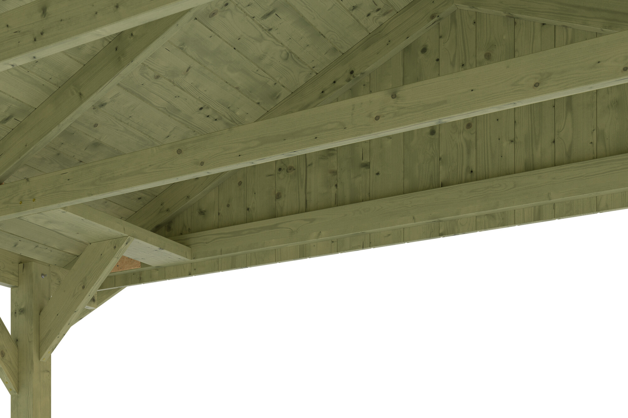 Carport Wallgau 380 x 900 cm, schwarze Schindeln