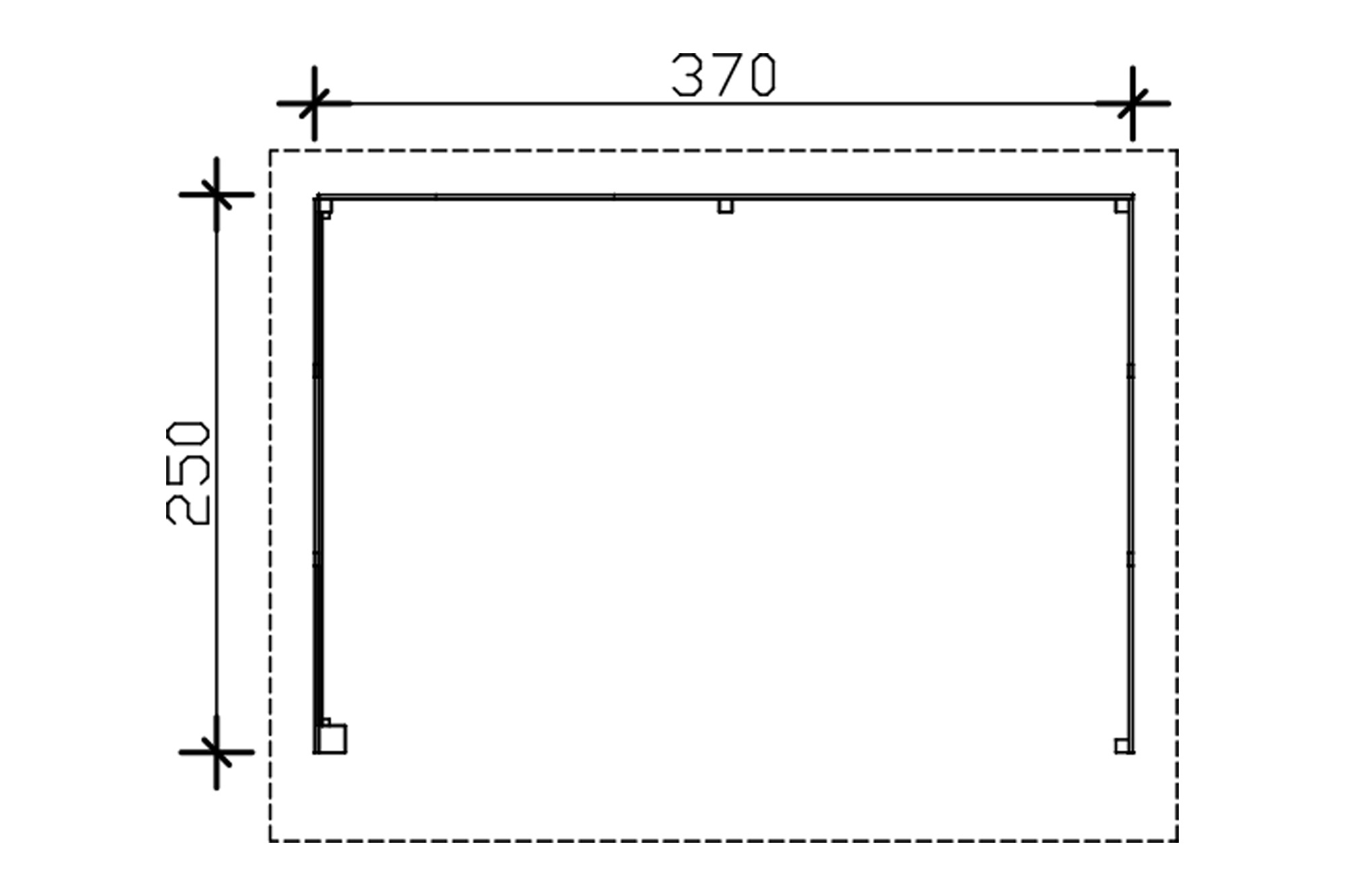Garden kitchen Vimmerby, 370 x 250 cm, untreated