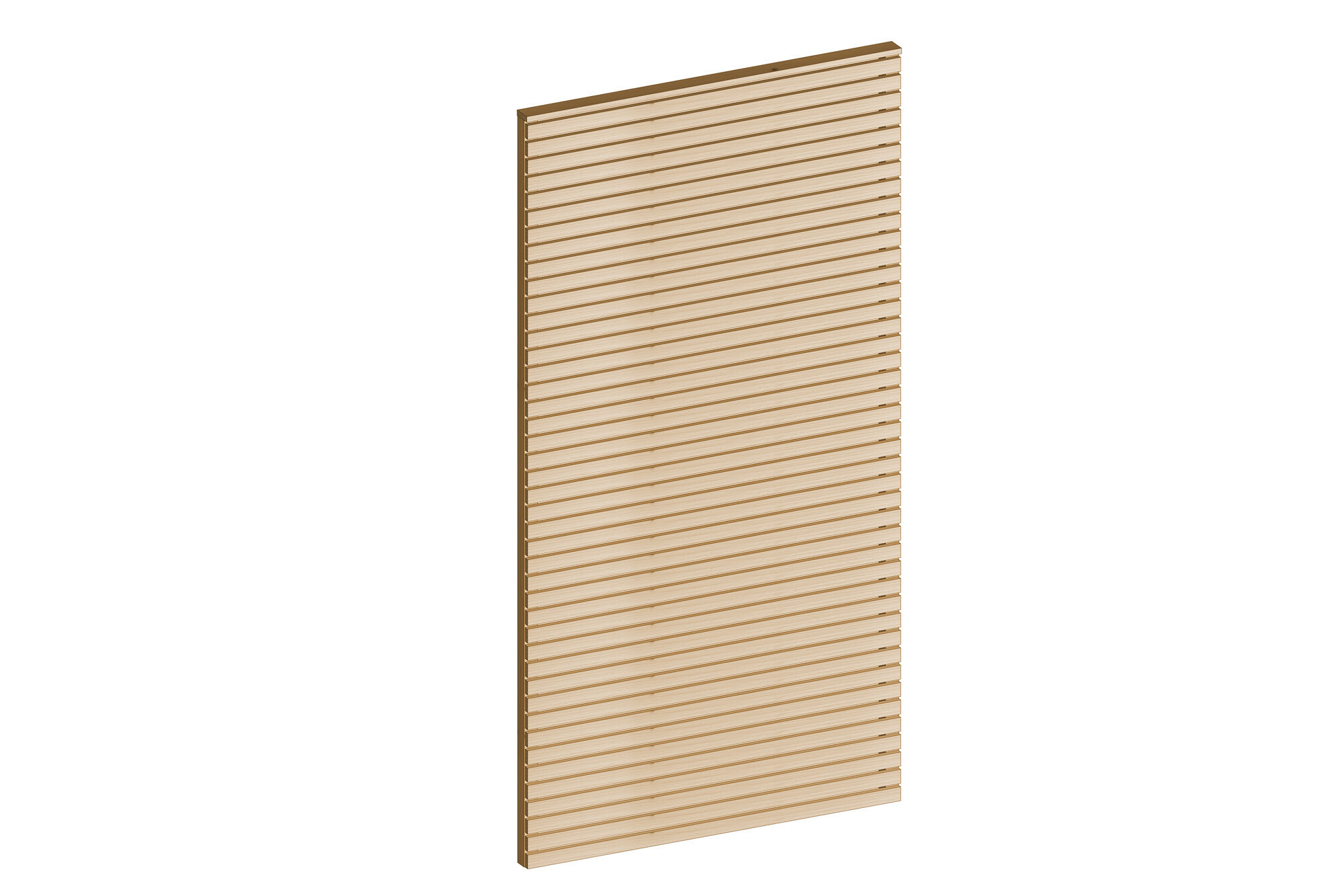 Side wall made of slats 113 x 217 cm, spruce, natural