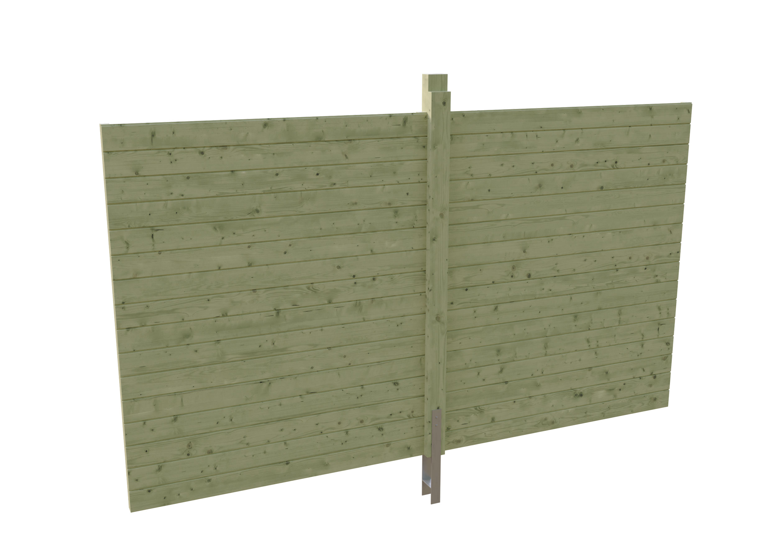 Produktbild: Rückwand aus Profilschalung 355 x 200 cm