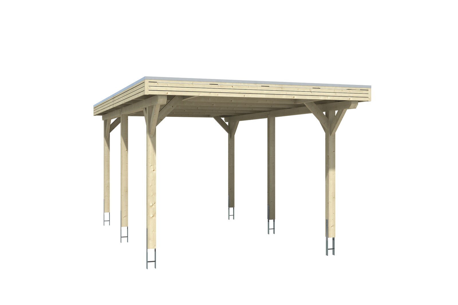 Carport Spessart 355 x 604 cm, natur