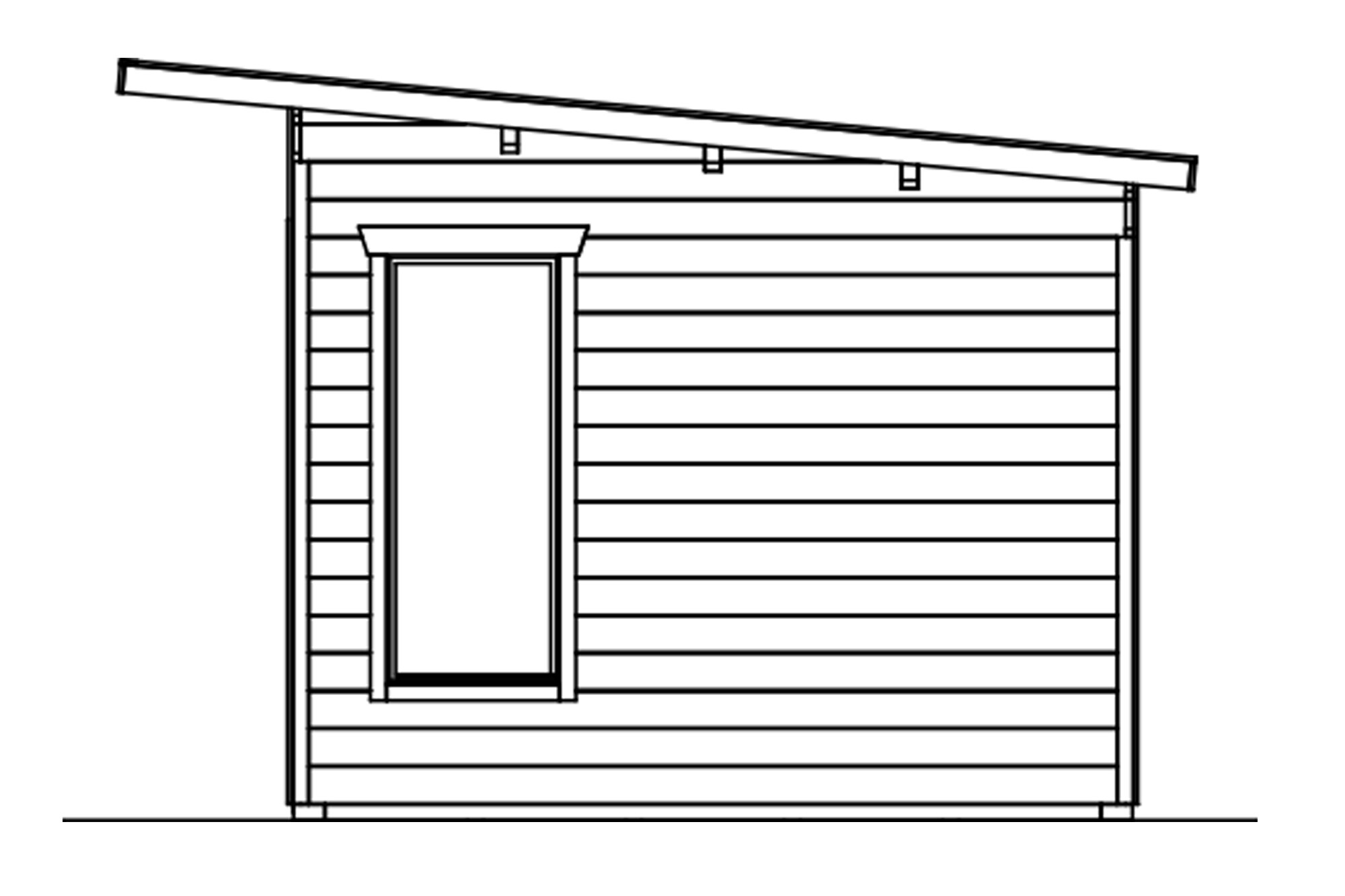 Chalet de jardin Tournai 2, 420 x 300 cm,  gris ardoise