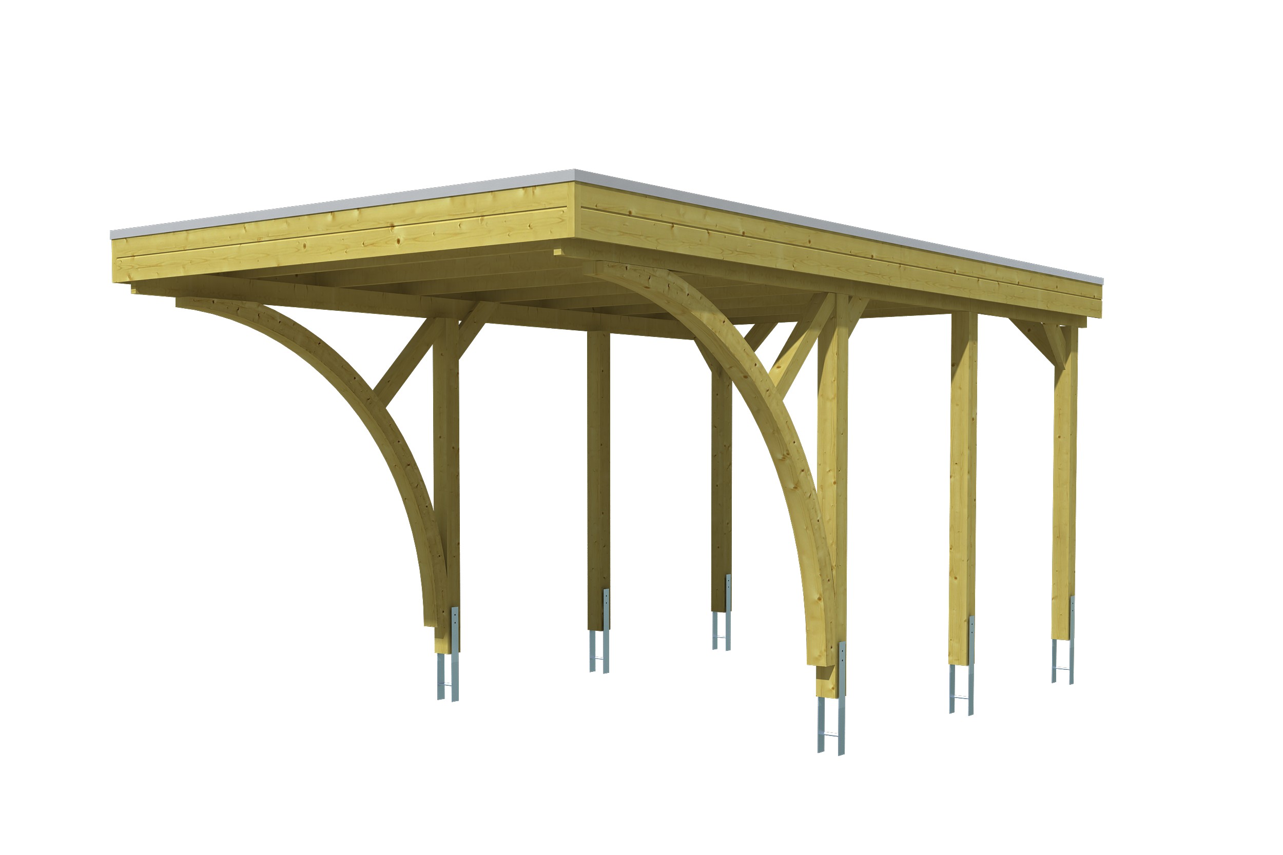 Produktbild: Carport Friesland 314 x 555 cm mit 2 Einfahrtsbögen