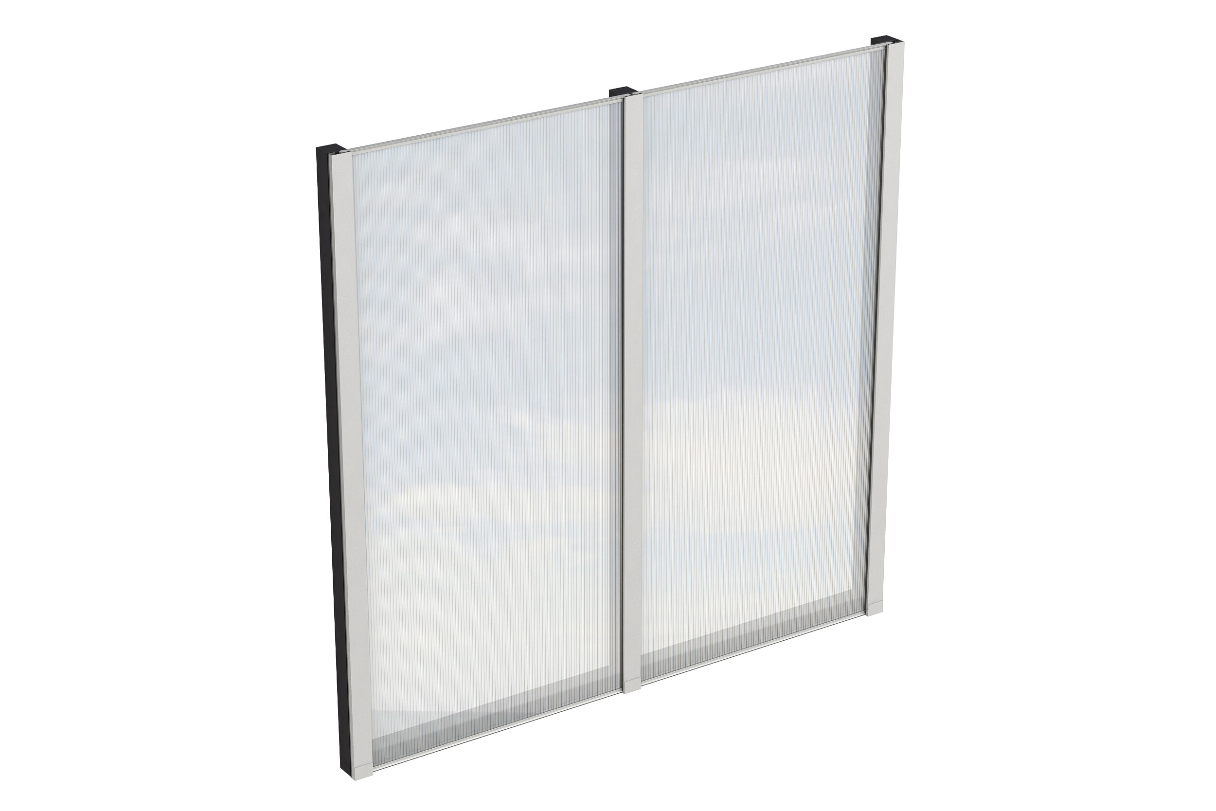 Produktbild: Seitenwand aus Polycarbonatplatten , Tiefe 193 cm