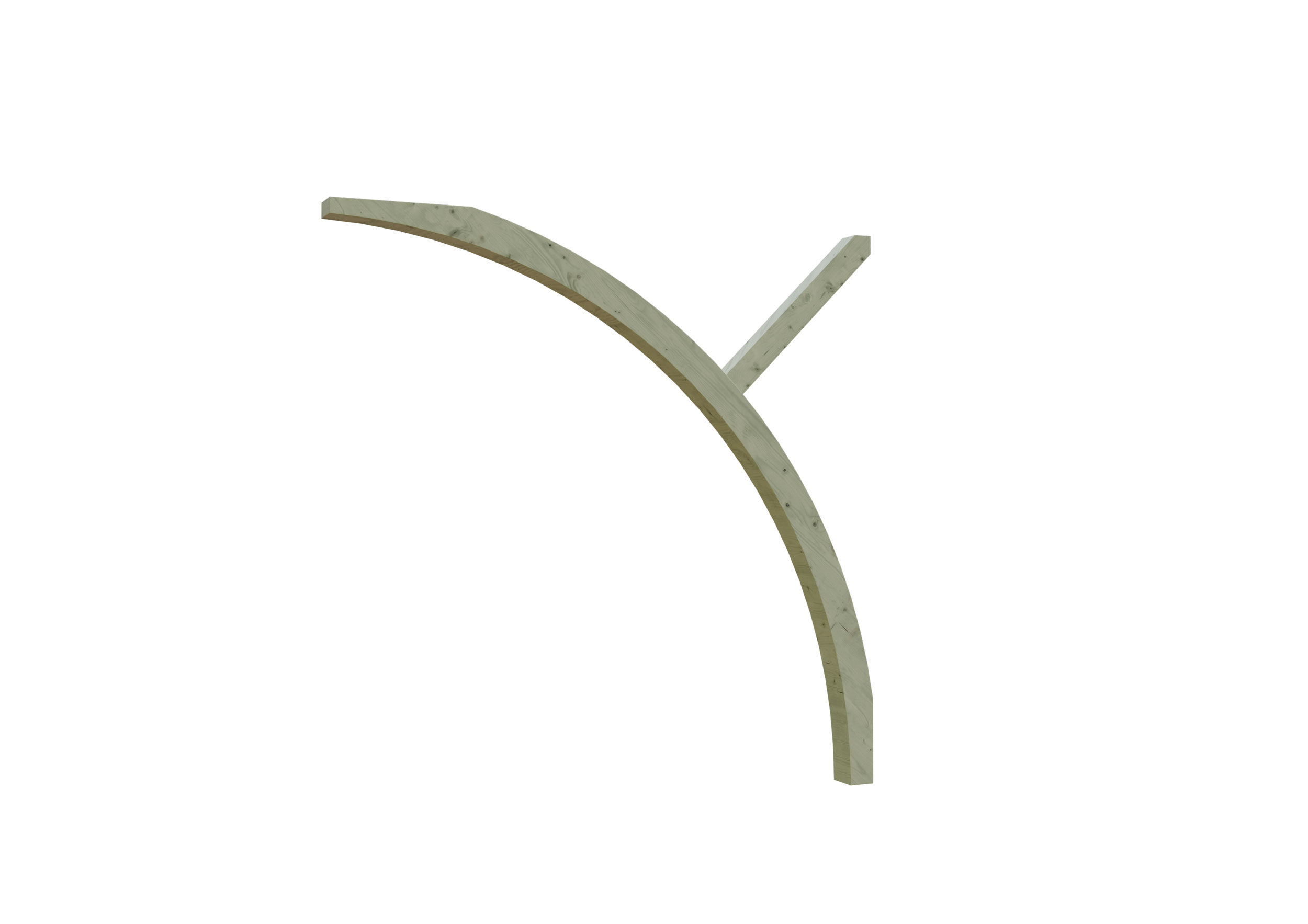 Entrance arch 11,5x12cm , glulam, green impregnated