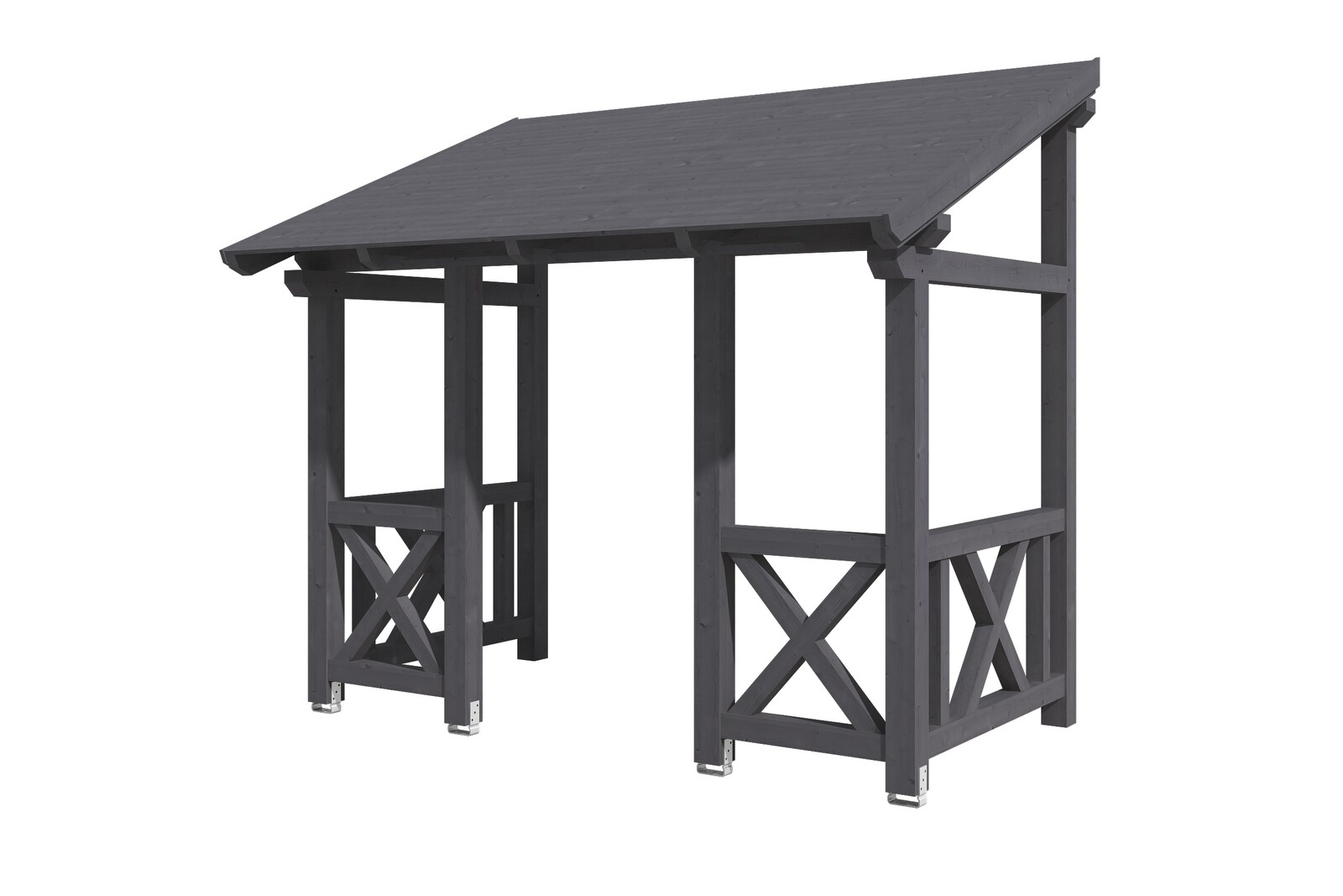 Vordach Paderborn Typ 7, 336 x 202 cm, schiefergrau