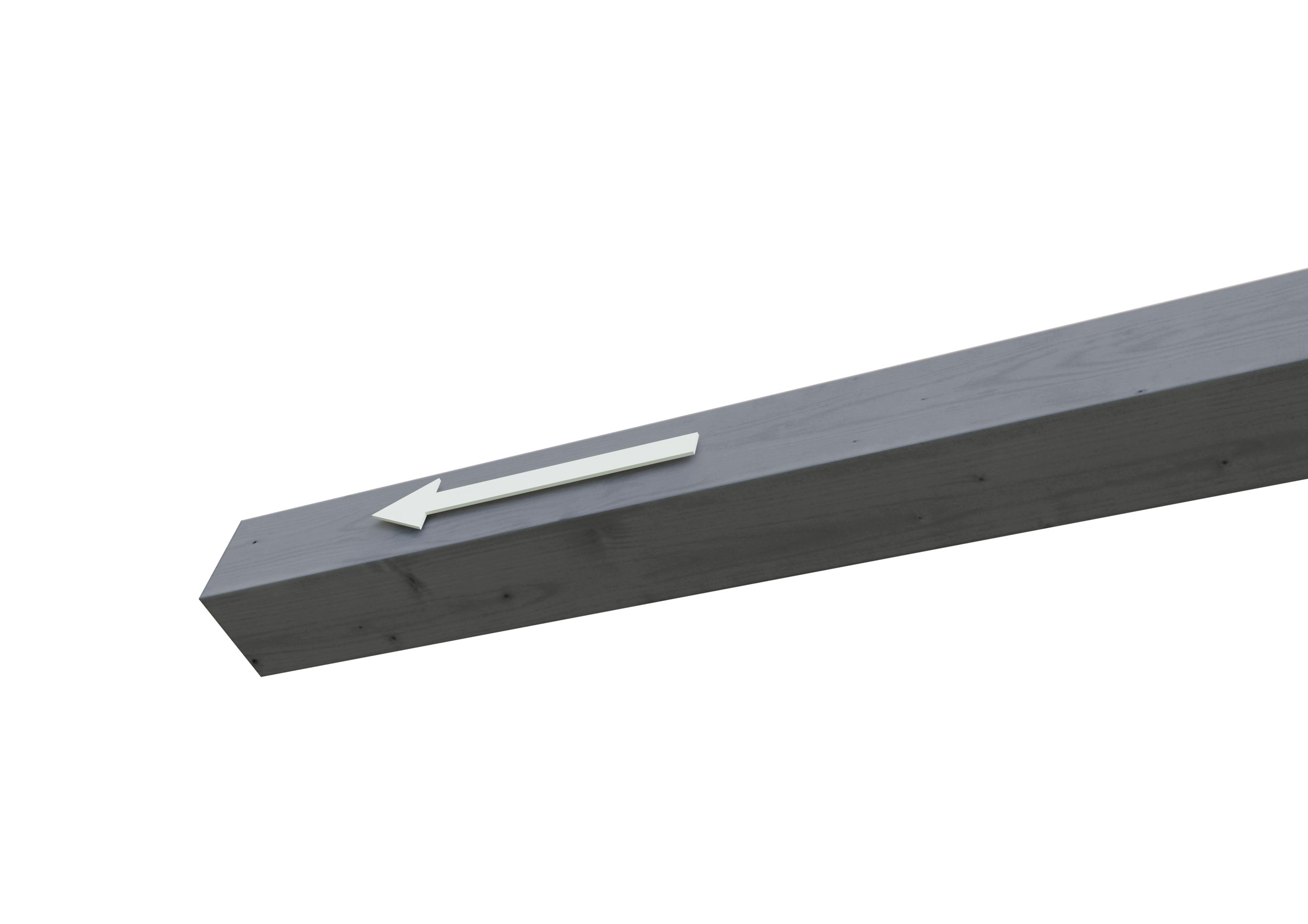 Poteaux de rechange à la longueur de, 20cm à une longueur de 11,5x11,5x240cm, traitement coloré gris ardoise