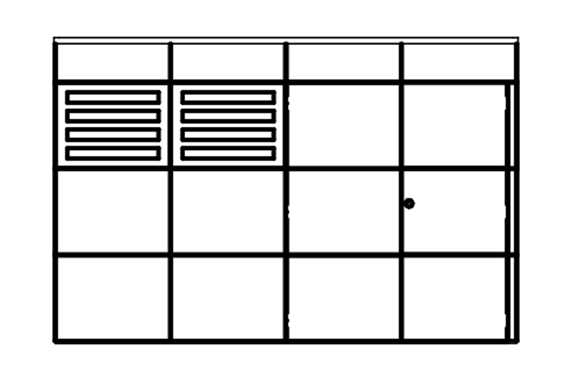 Abri de jardin BRISBANE 4, 337x253cm, gris ardoise