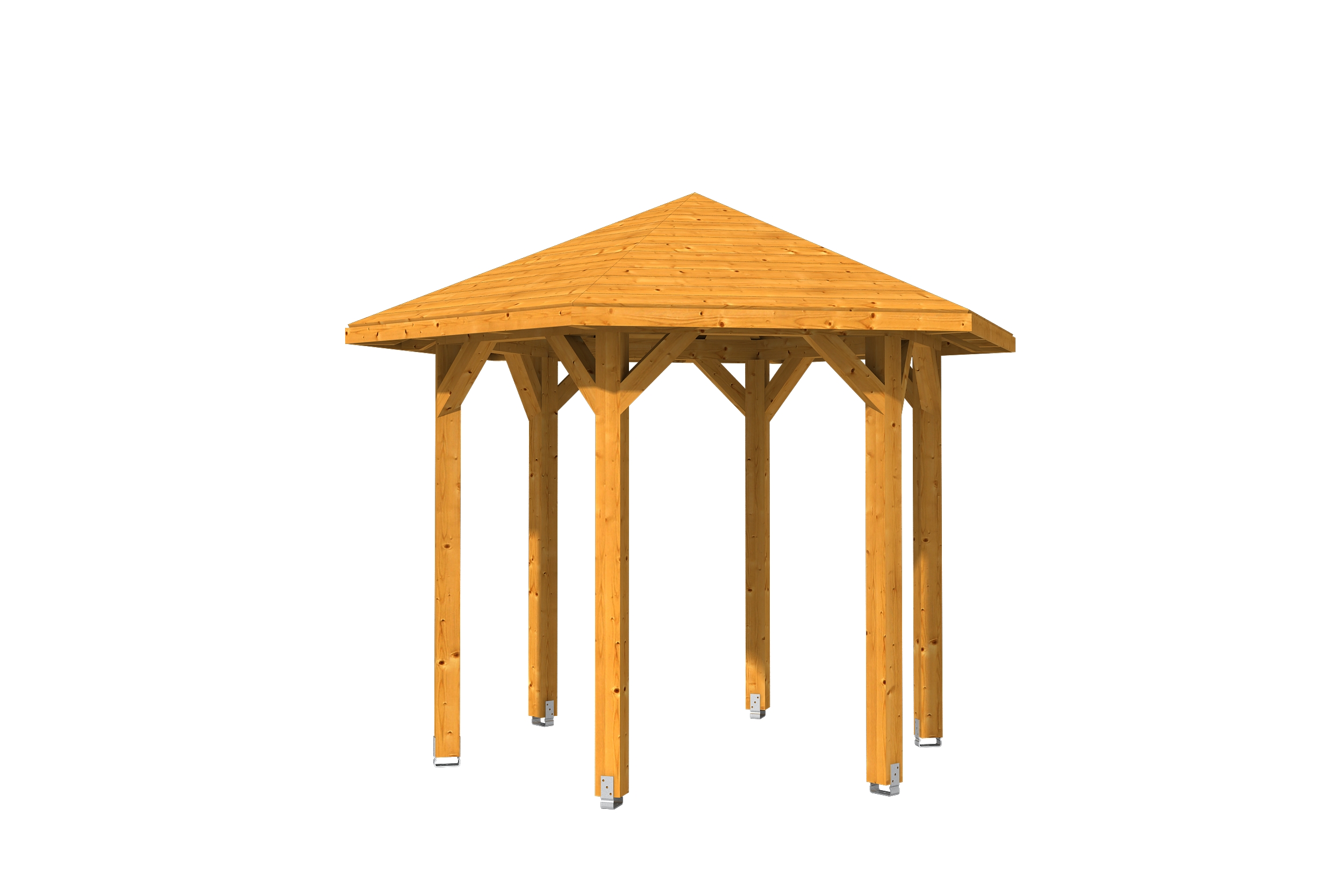 Produktbild: Pavillon Nancy 1, farblich behandelt in eiche hell