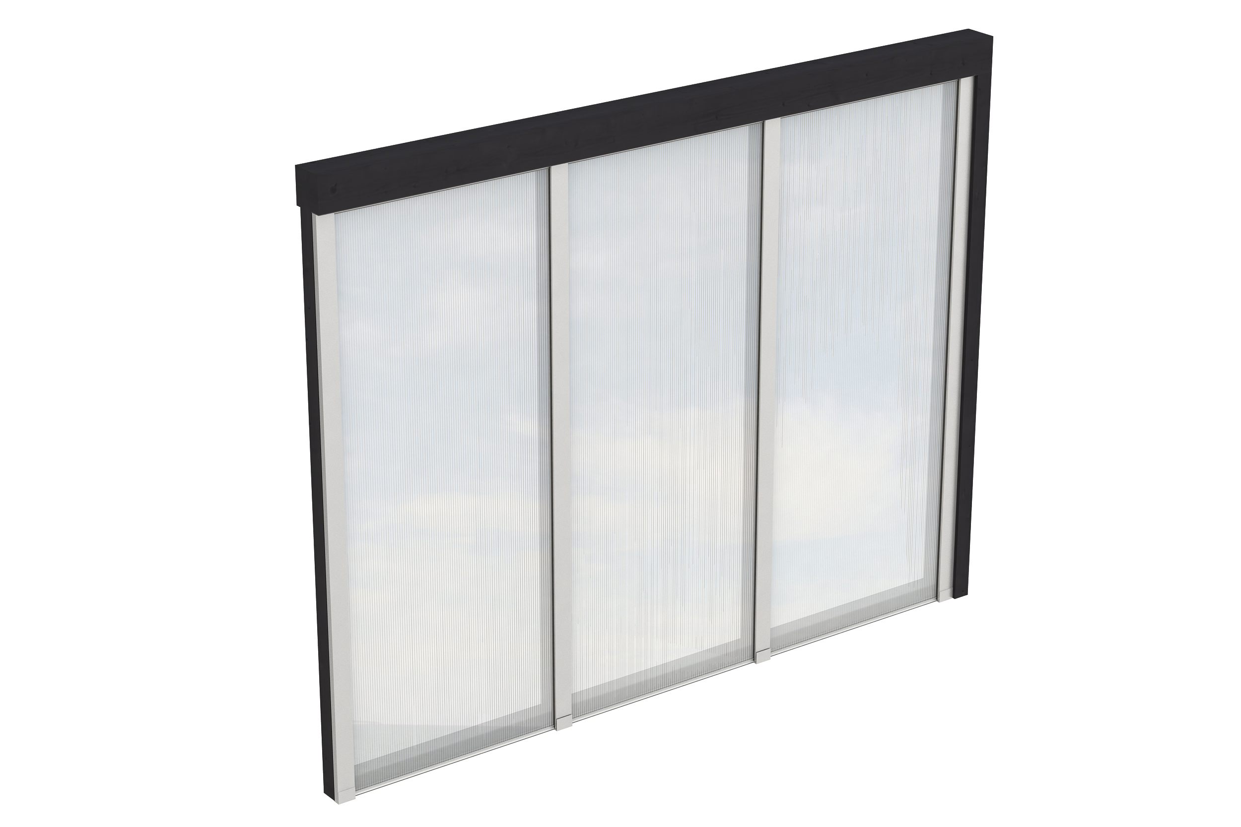 Produktbild: Seitenwand aus Polycarbonatplatten , Tiefe 255 cm