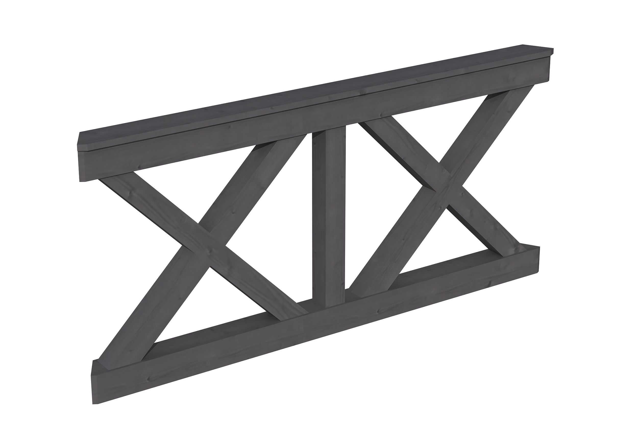 Pažení ondřejský kříž 180 x 84 cm, NANCY 3, lazura břidlicově šedá