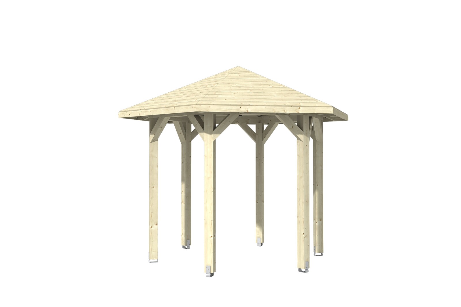 Gazebo Nancy 1, glulam, untreated