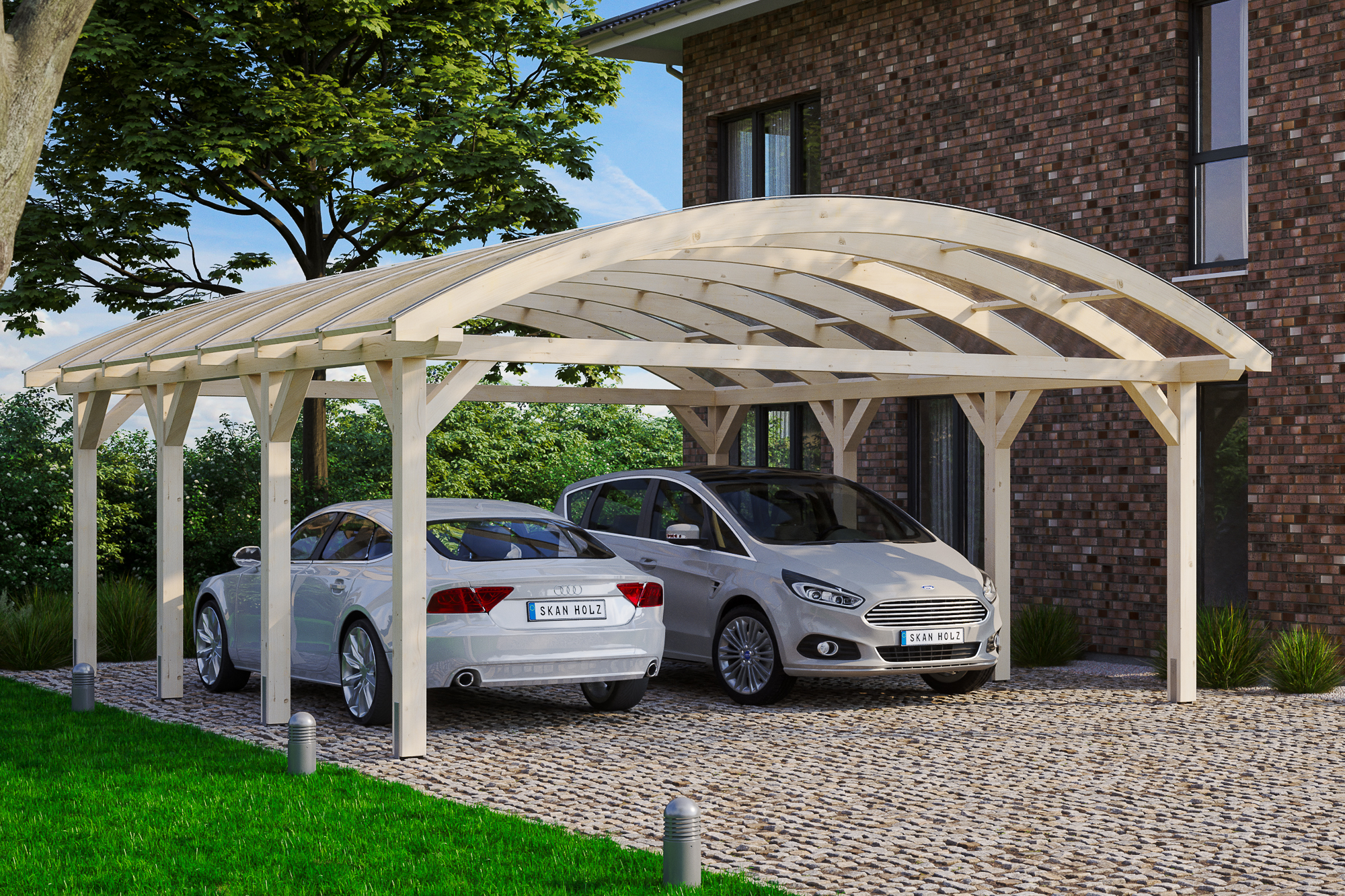 Ambientebild: Carport Franken 635 x 755 cm