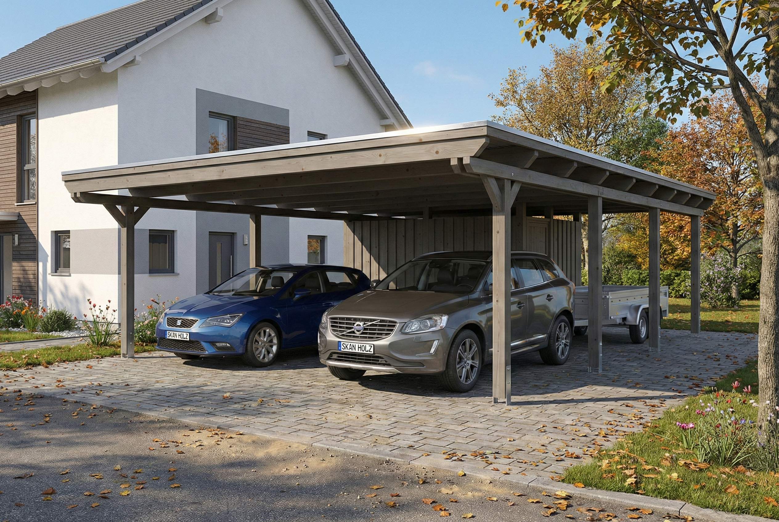Double carport Emsland
