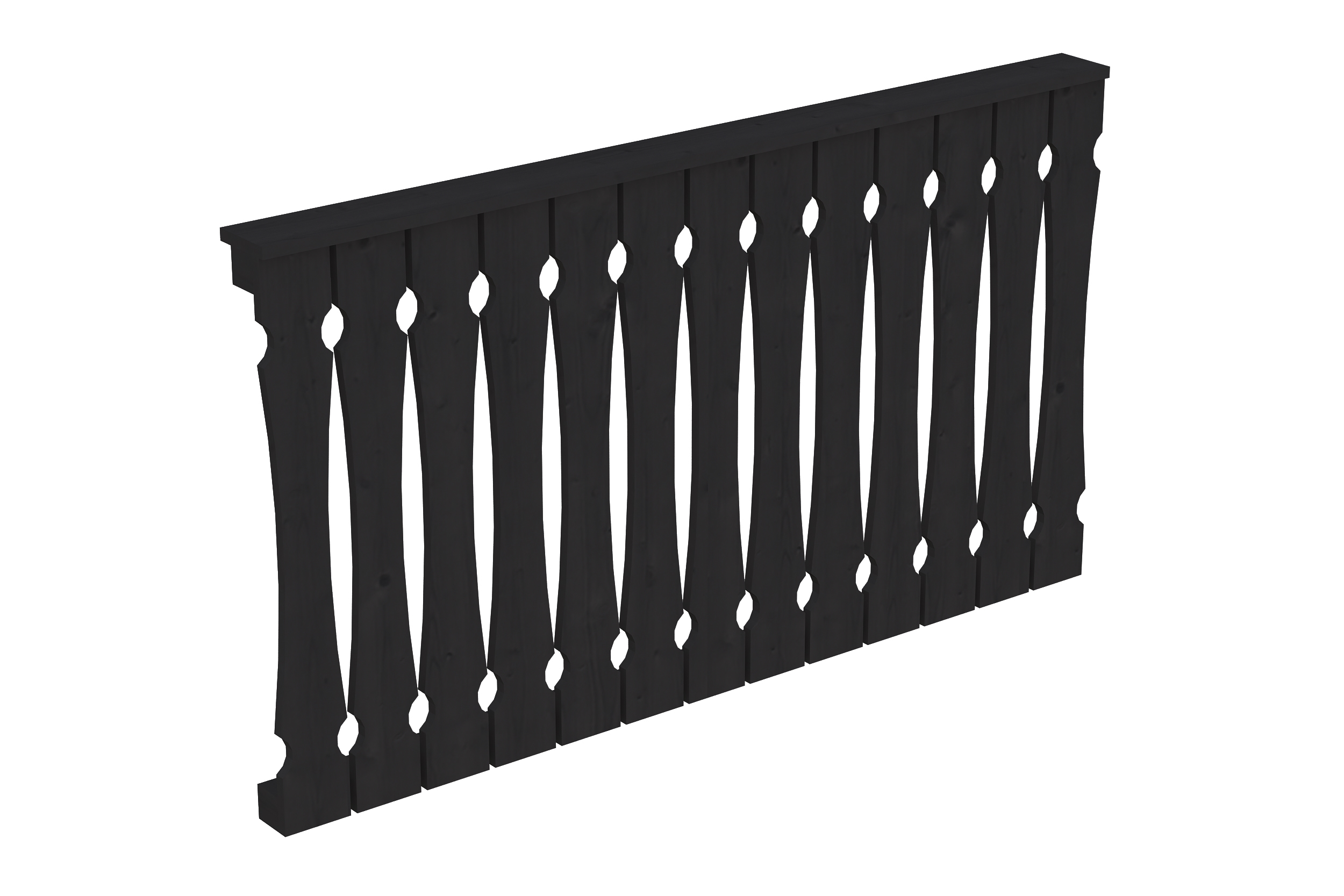 Produktbild: Brüstung aus Balkonschalung, Breite 170 cm