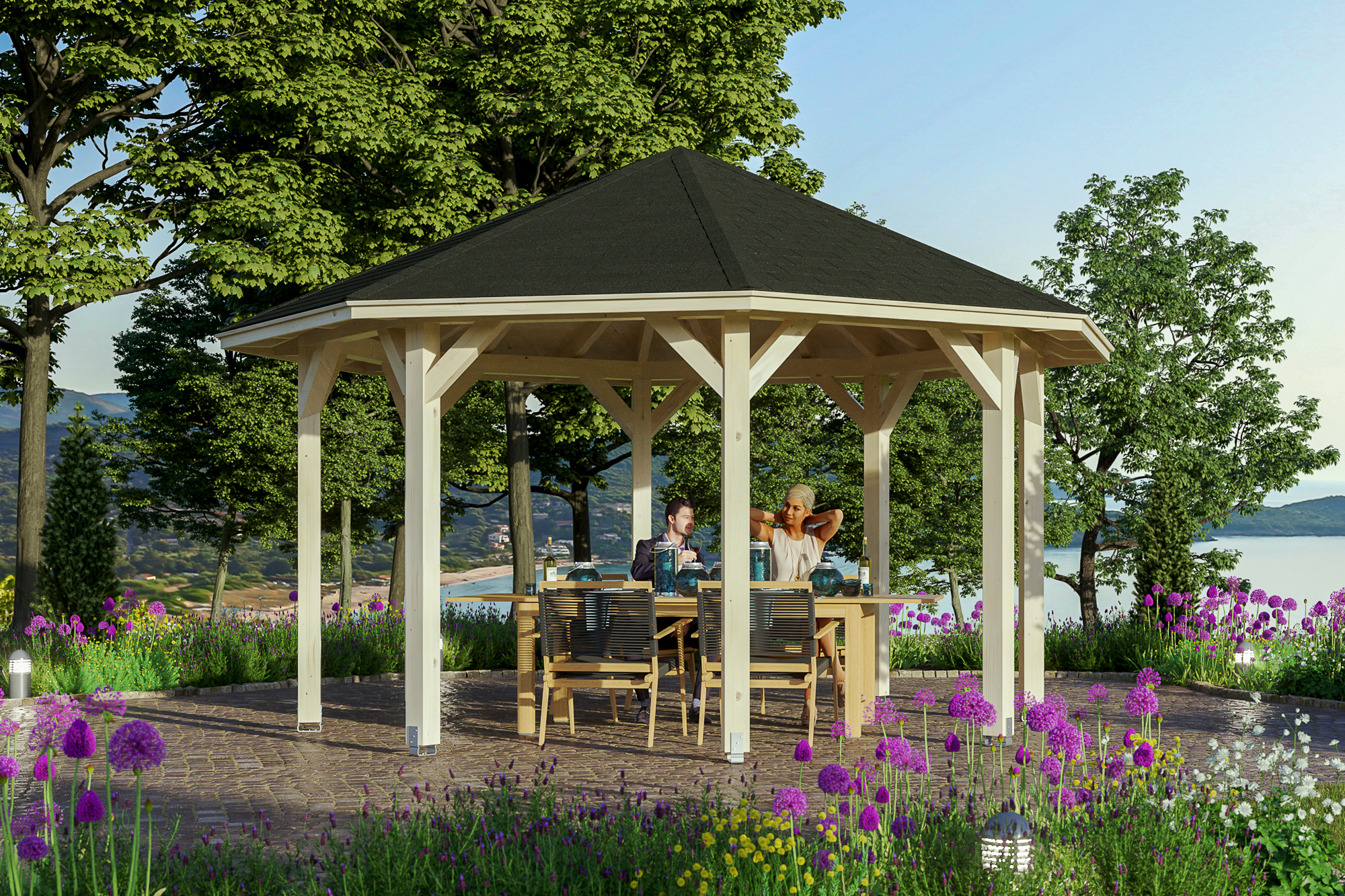 Ambientebild: Pavillon Nice 2, farblich unbehandelt