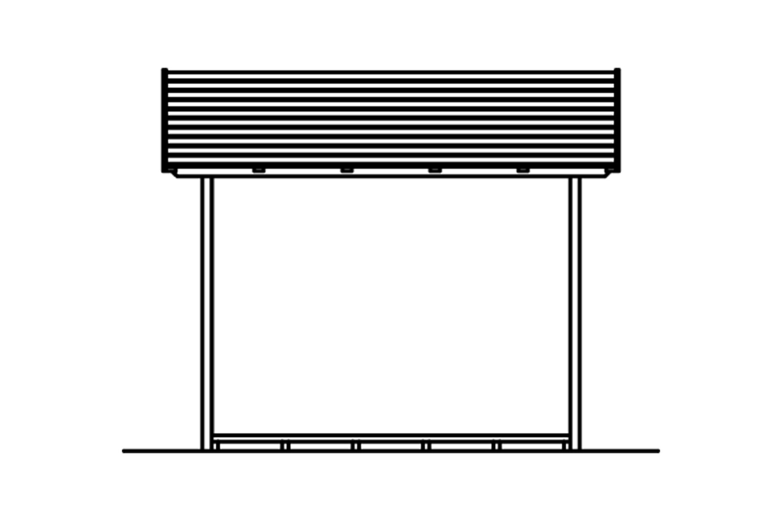 Bûcher PAUL 2, 290x126cm, non traité