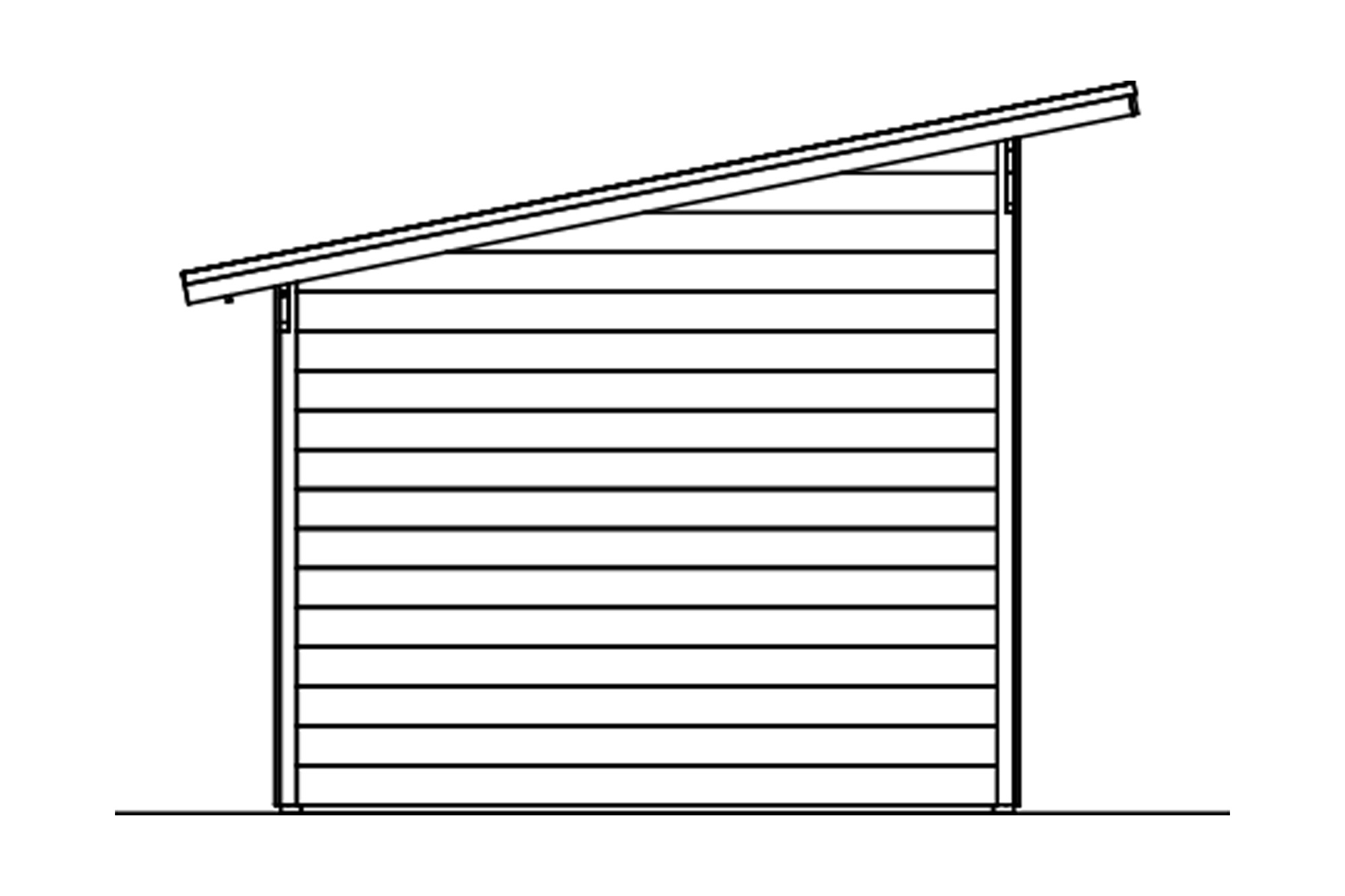 Shelter Ole 300 x 250 cm, untreated