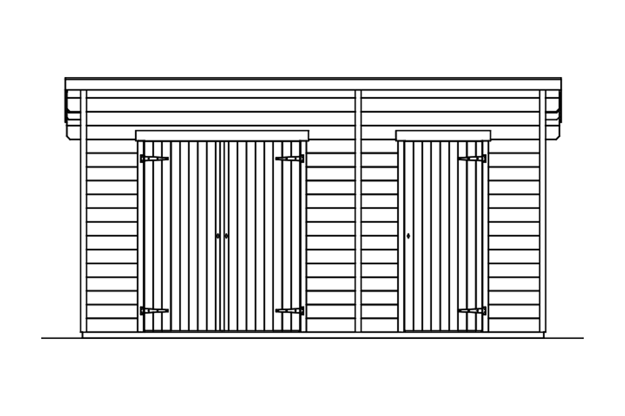 Abri de jardin Flex, 450 x 300 cm, non traité