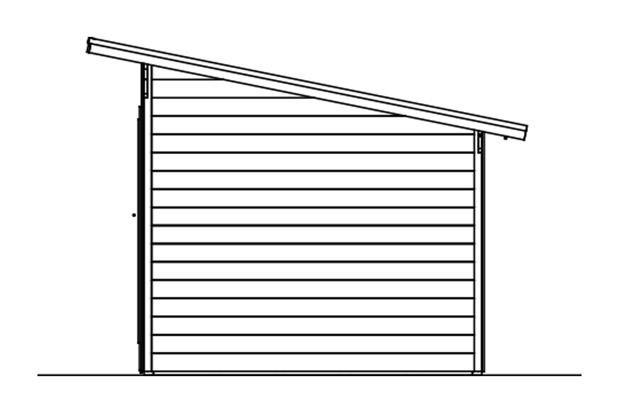 Gartenhaus Ostende 1, 350 x 250 cm, natur
