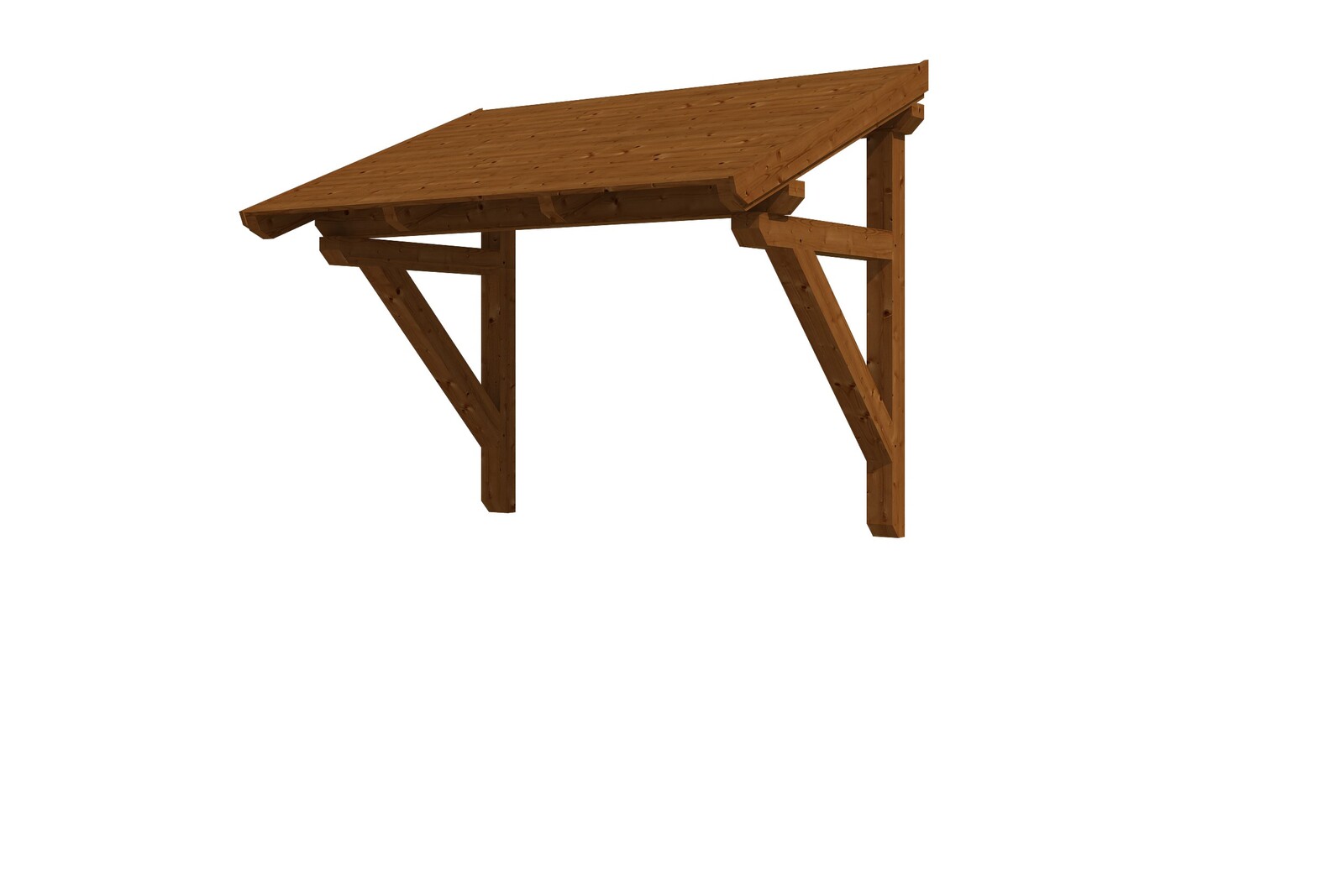 Canopy Paderborn type 1, 242 x 156 cm, colour pre-treated walnut