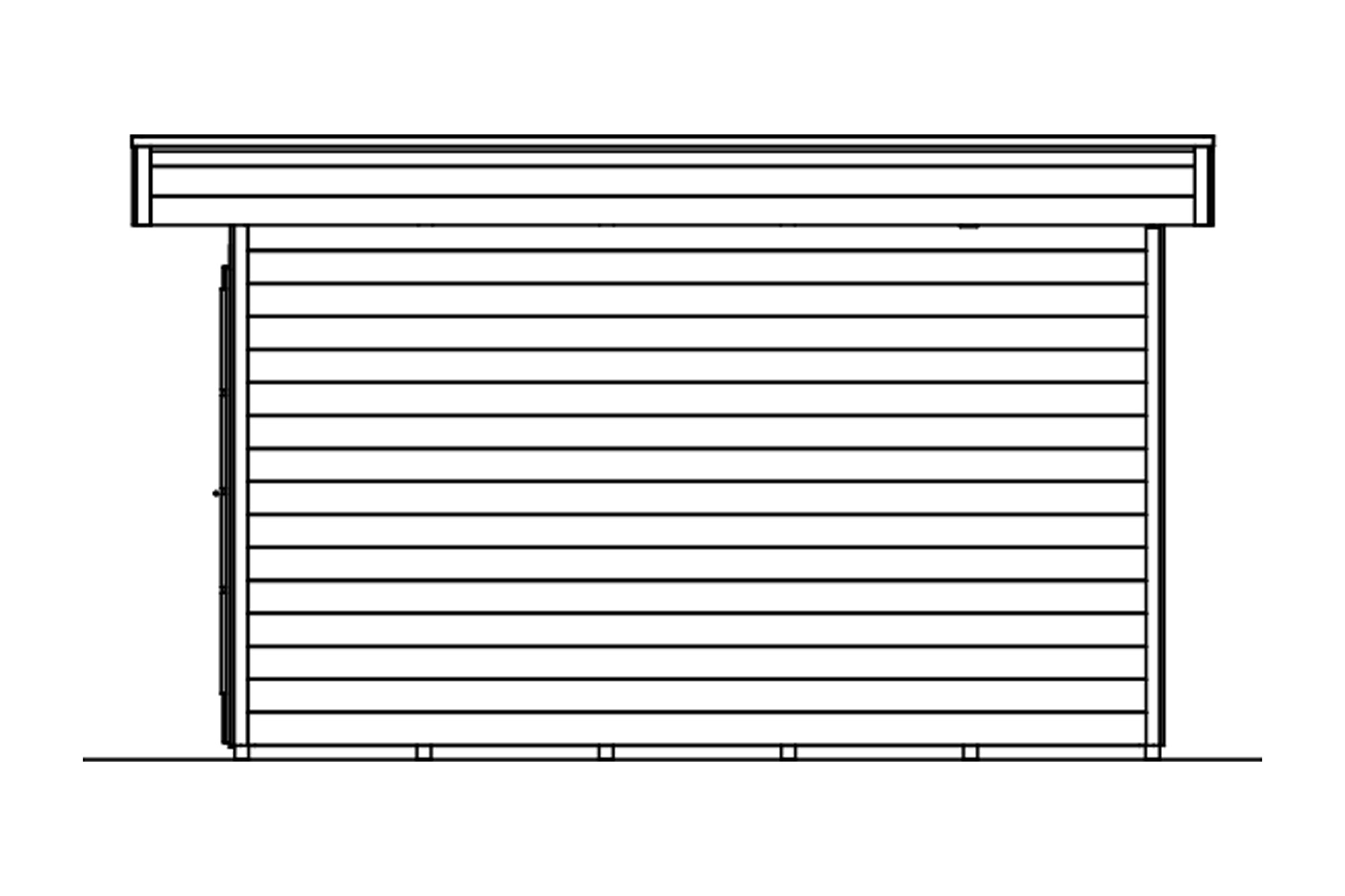 Zahradní domek BREDA 2, 28mm, 380 x 380 cm, barevně neošetřeno