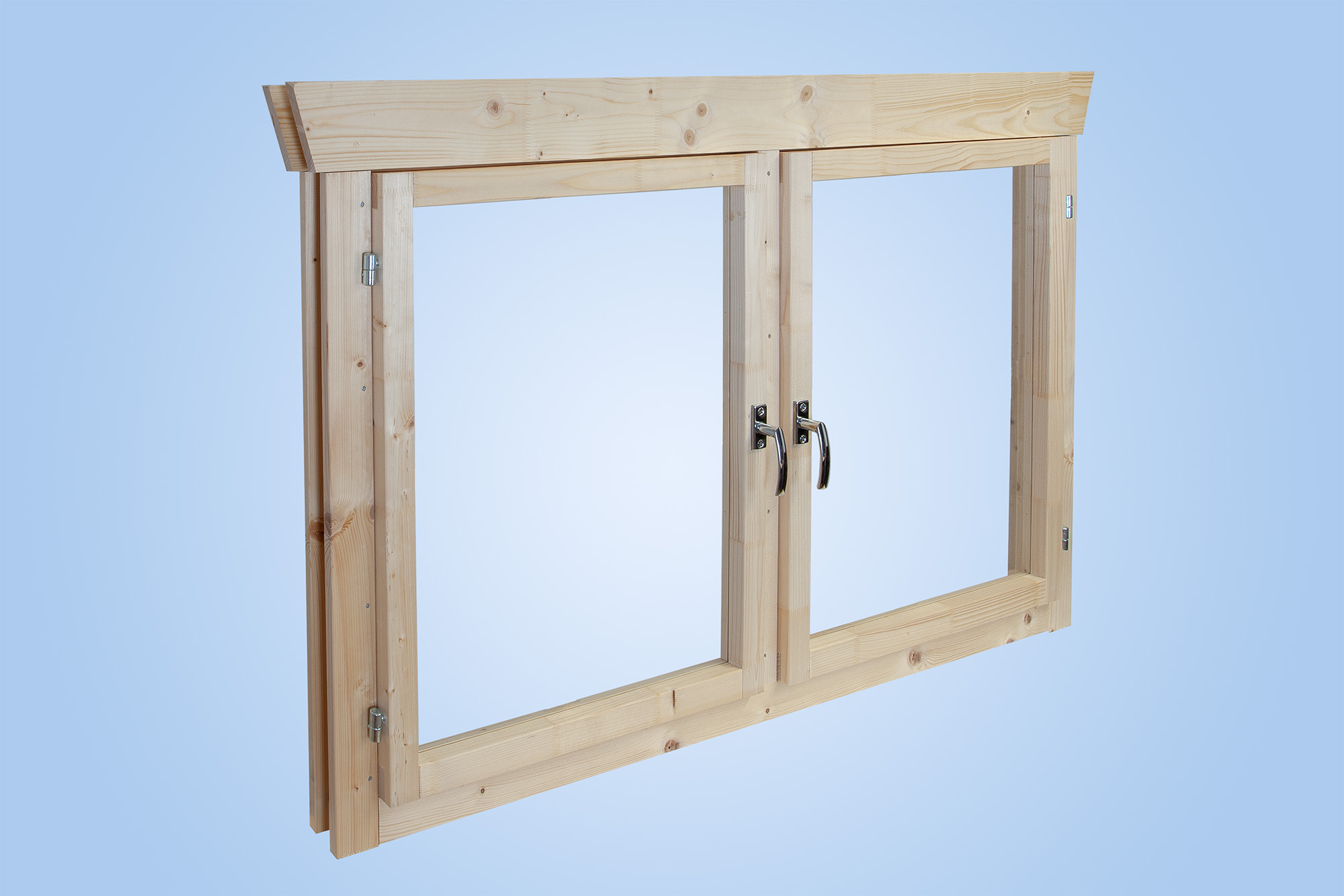 Fenster von innen, Darstellung ohne Sprossen