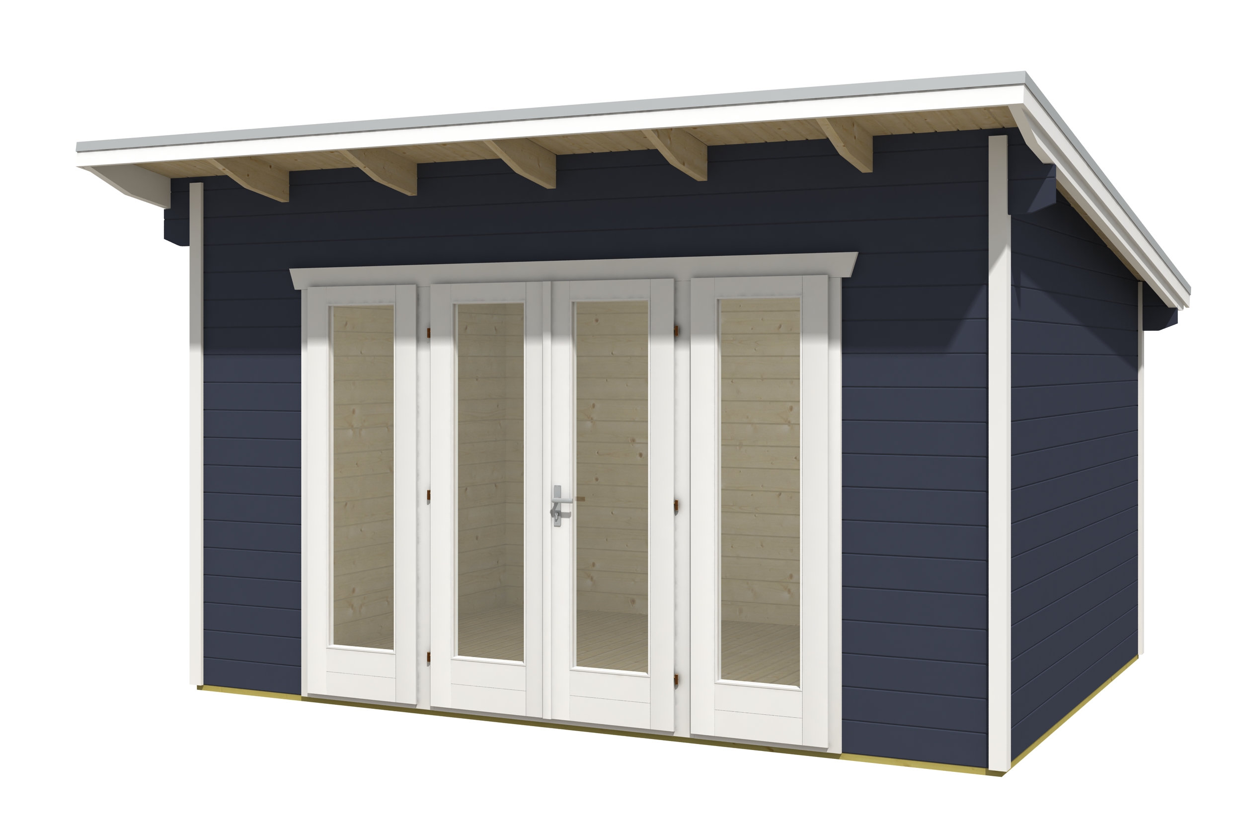 Gartenhaus Ostende 2, 400 x 300 cm, schiefergrau