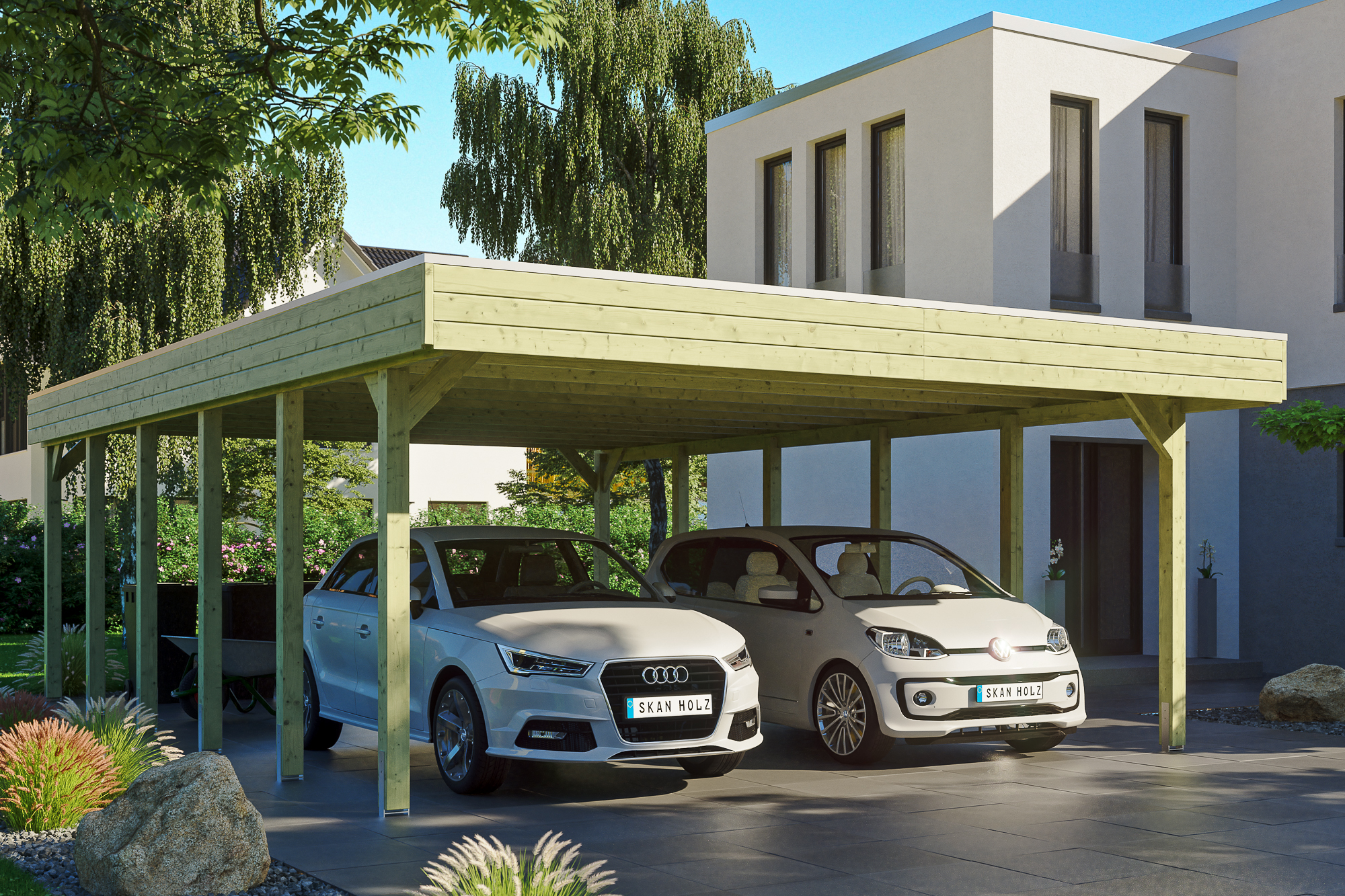 Ambientebild: Carport Friesland 557 x 860 cm