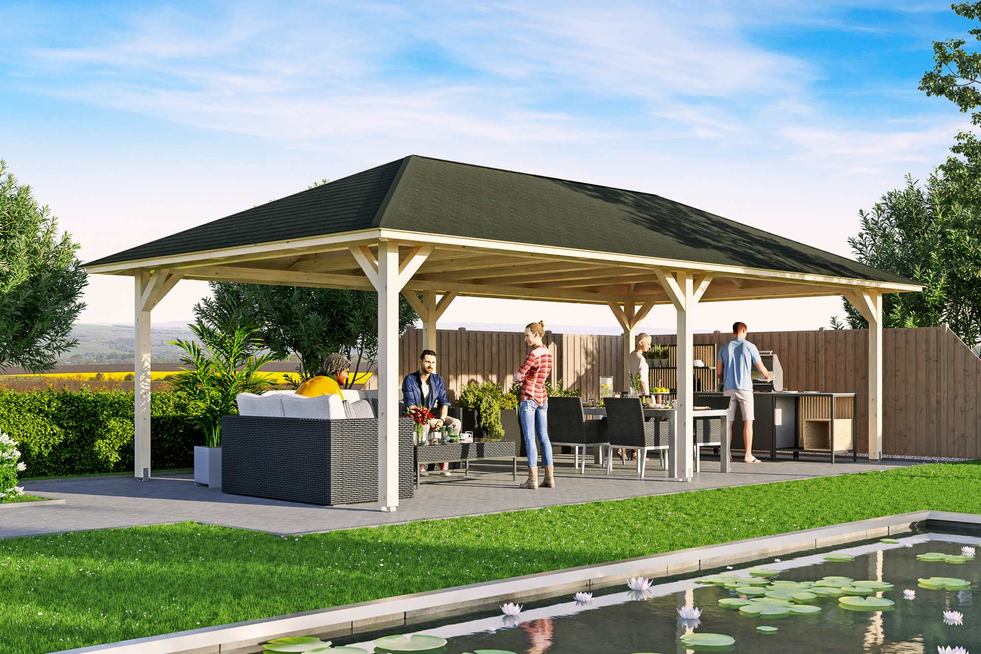 Ambientebild: Pavillon Orleans 3, farblich unbehandelt