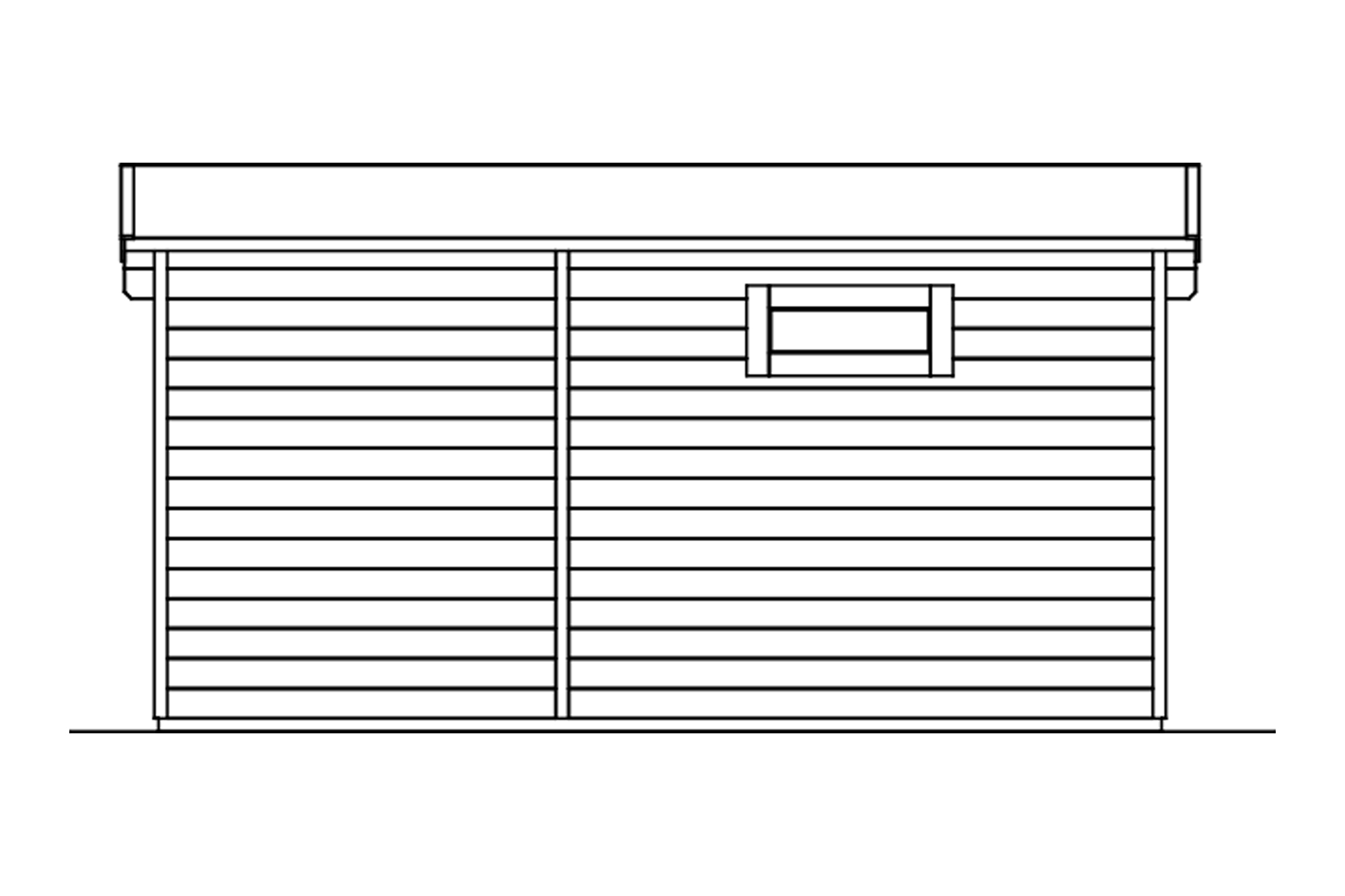Abri de jardin Flex, 450 x 300 cm, non traité