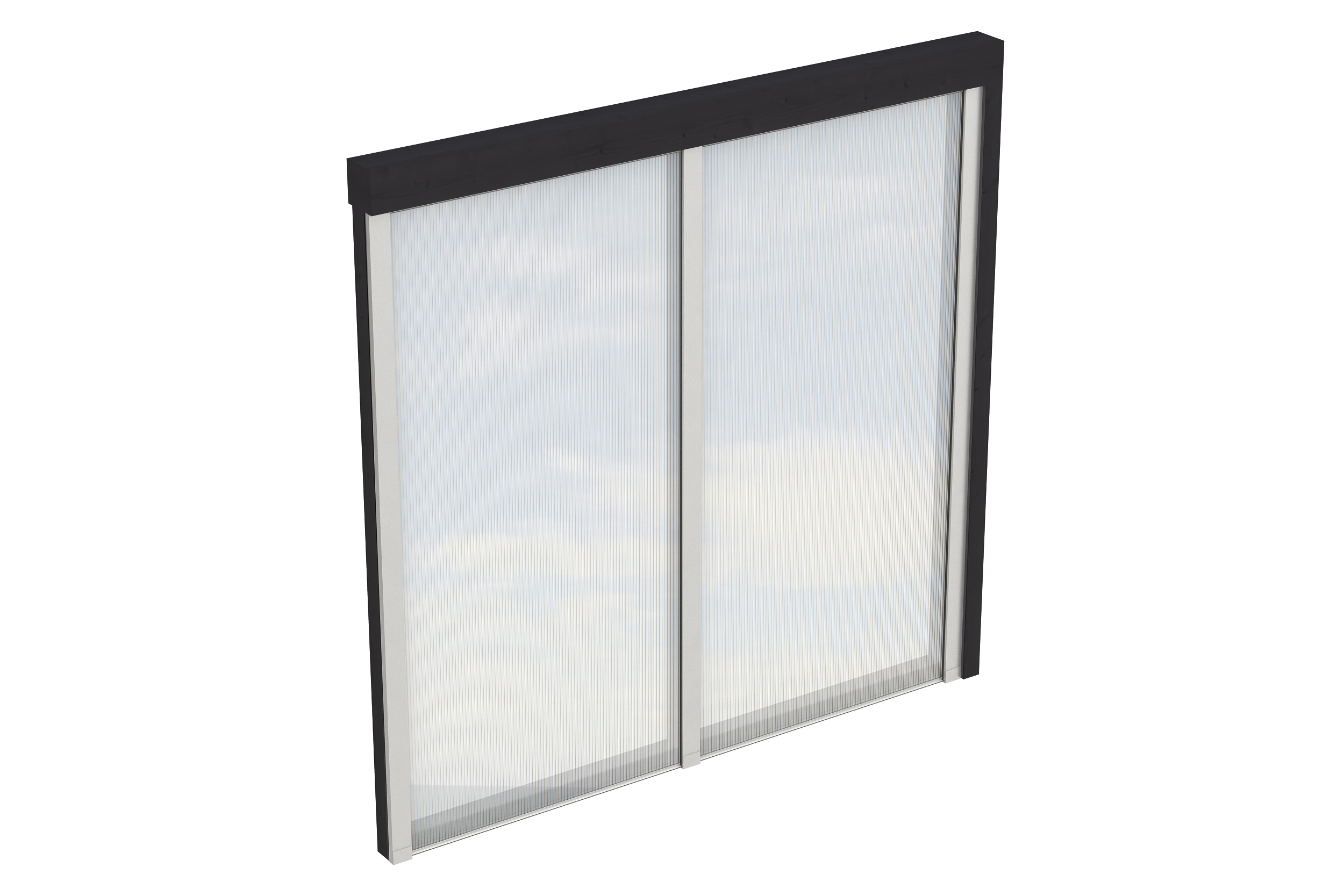 Produktbild: Seitenwand aus Polycarbonatplatten , Tiefe 205 cm