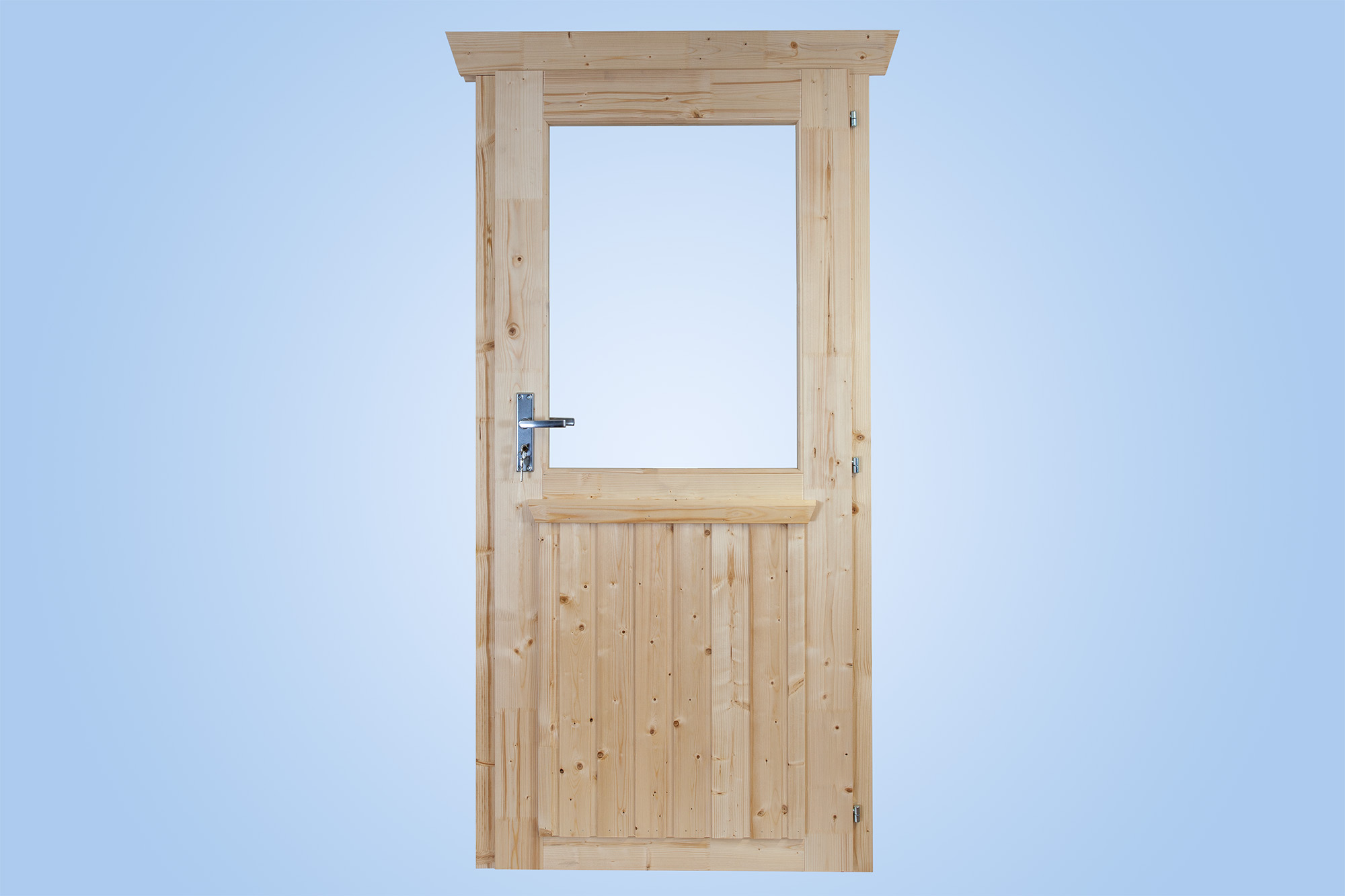 Einzeltür von außen, Darstellung ohne Sprossen