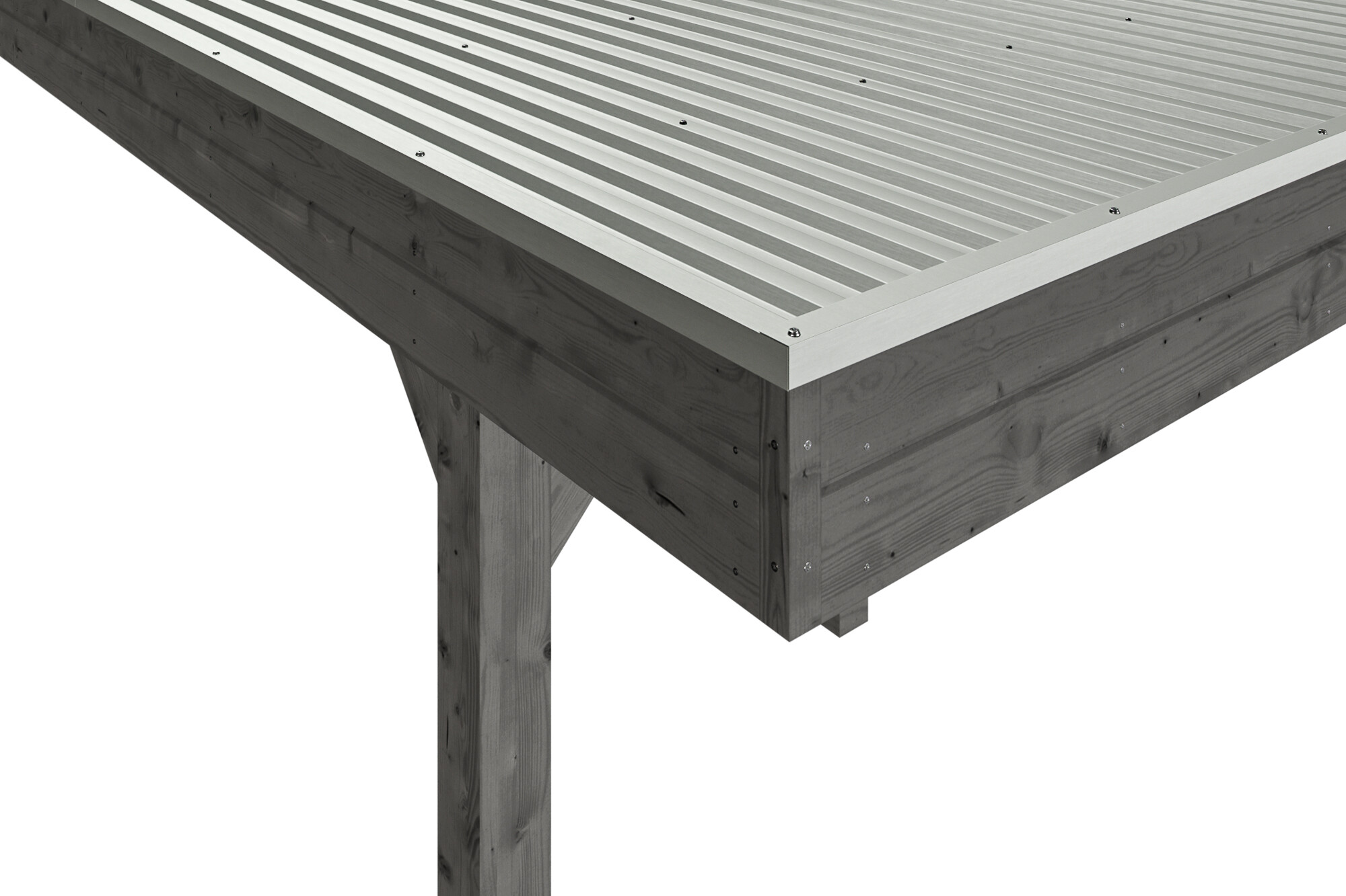 Carport Friesland Set 2, 314 x 708 cm, schiefergrau