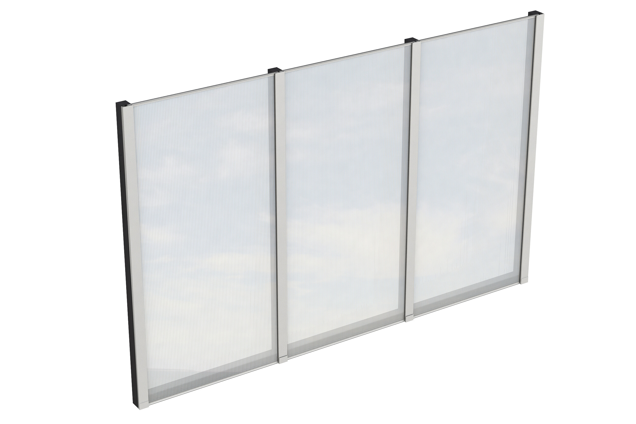 Produktbild: Seitenwand aus Polycarbonatplatten , Tiefe 293 cm