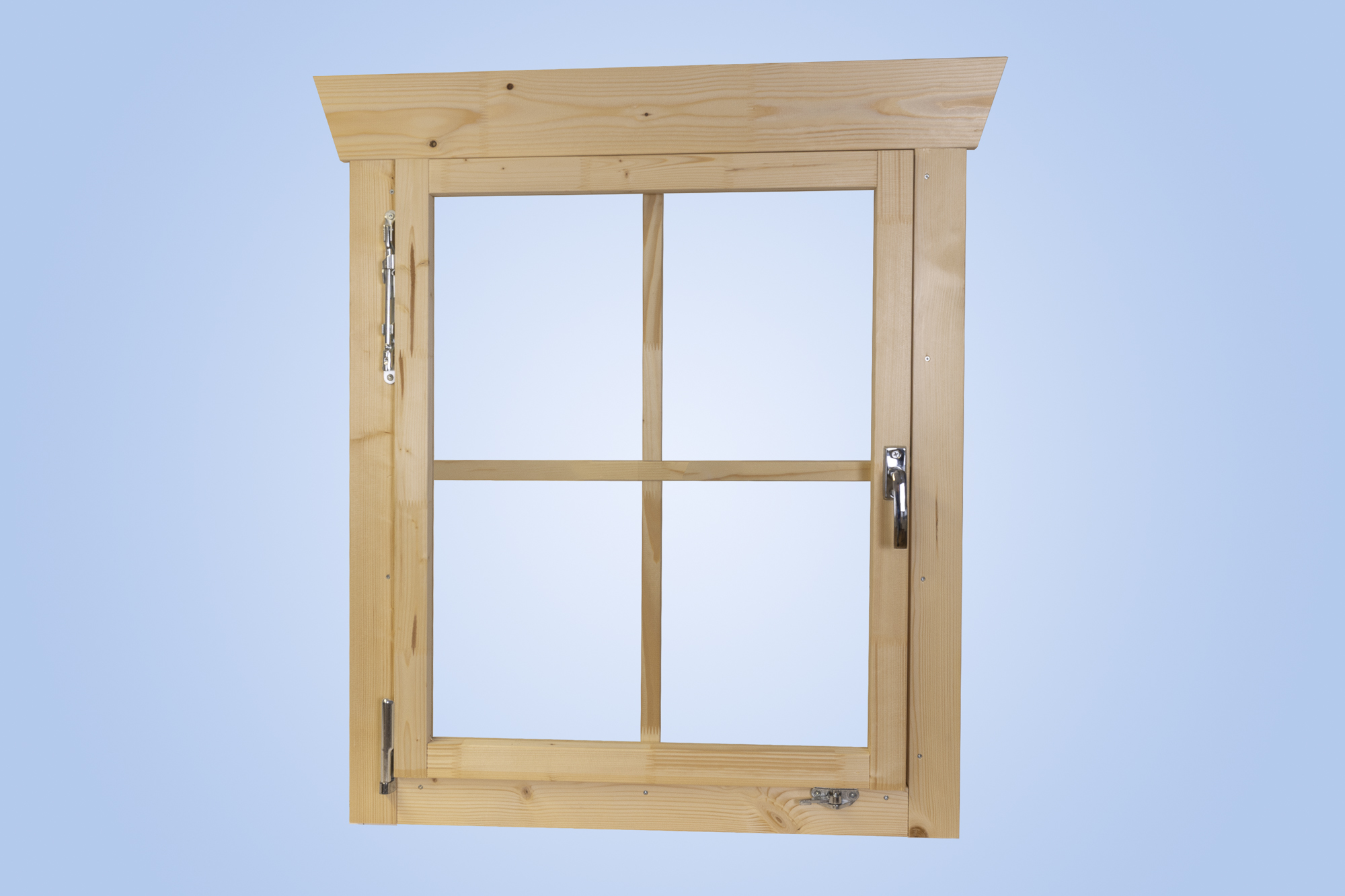 Fenster von innen, Darstellung mit Sprossen