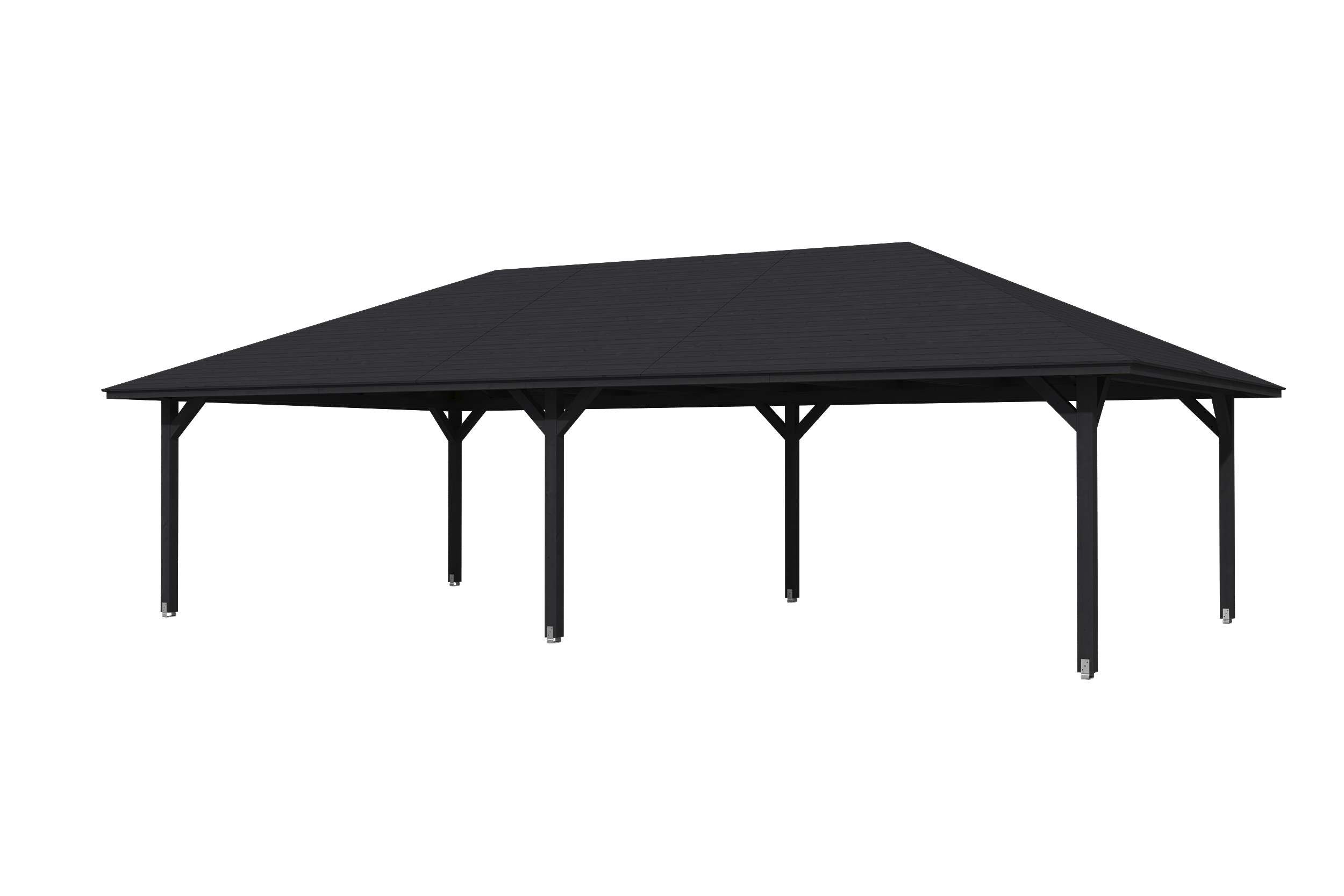 Produktbild: Pavillon Orleans 4, farblich behandelt in anthrazit
