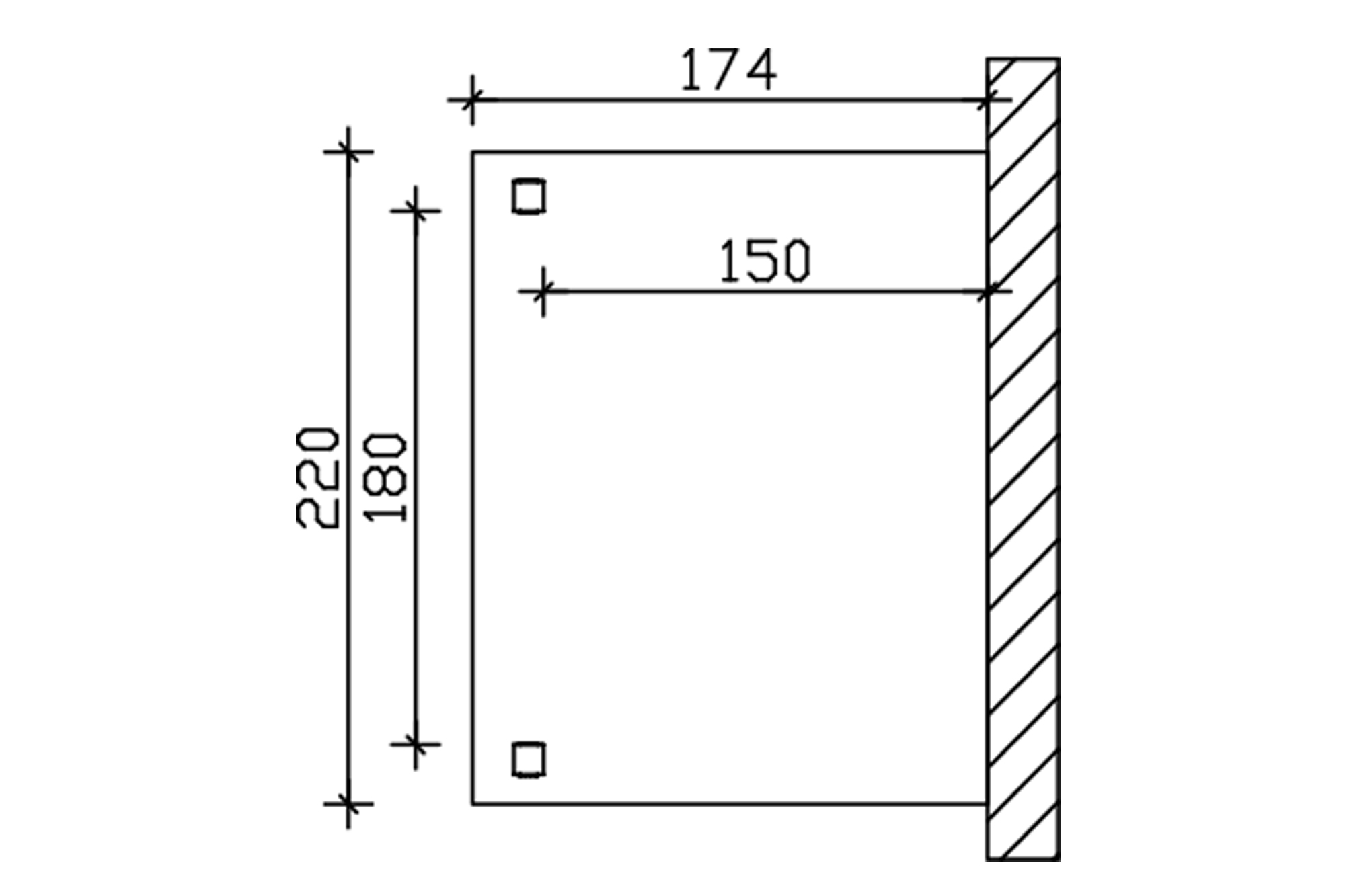 Grafik (Grundriss): Vordach Anklam 2 