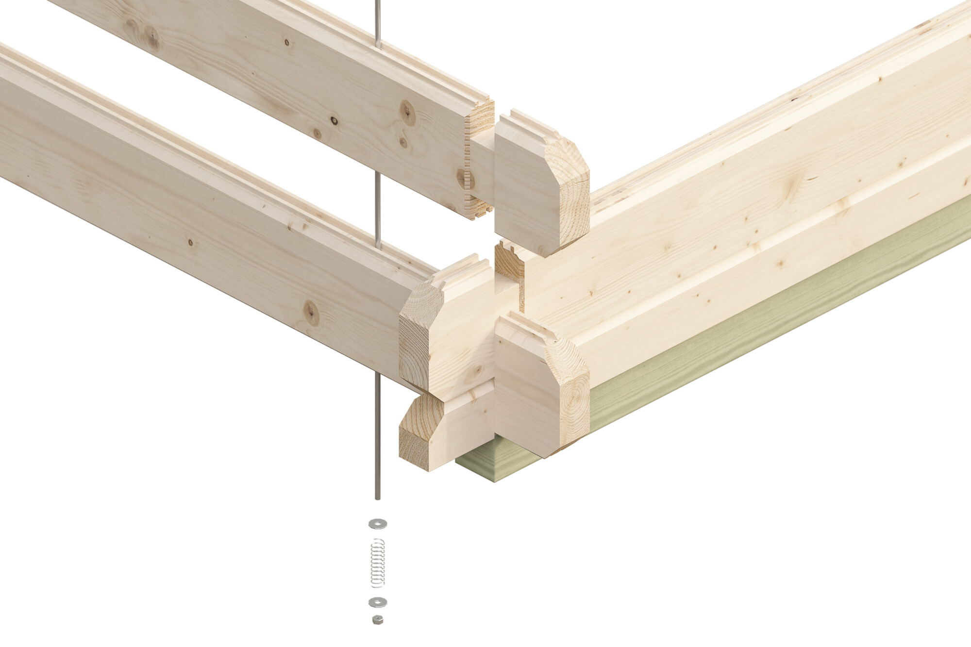 Tuinhuis Davos 1, 45mm 380 x 300 cm, onbehandeld