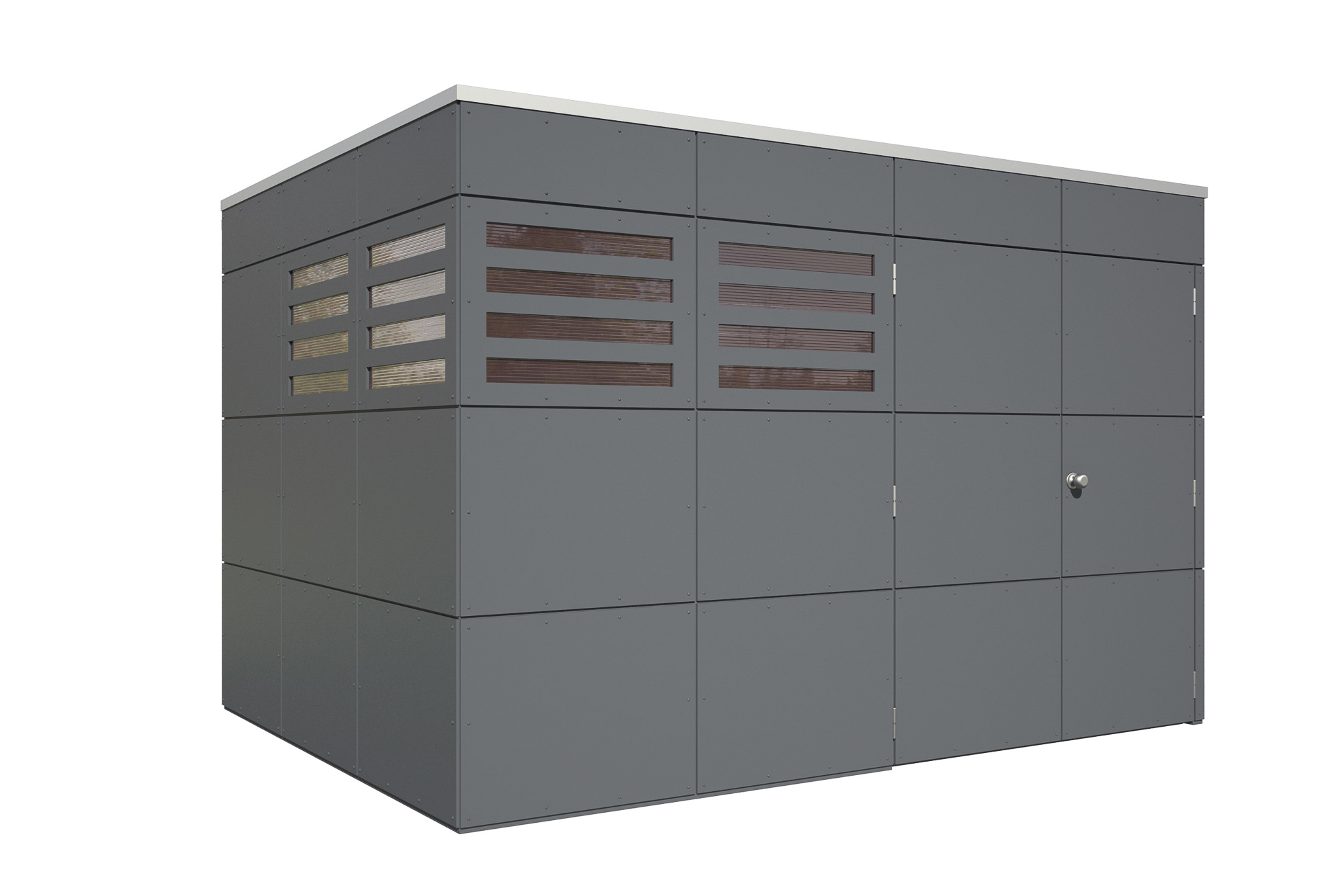 Abri de jardin BRISBANE 4, 337x253cm, gris ardoise