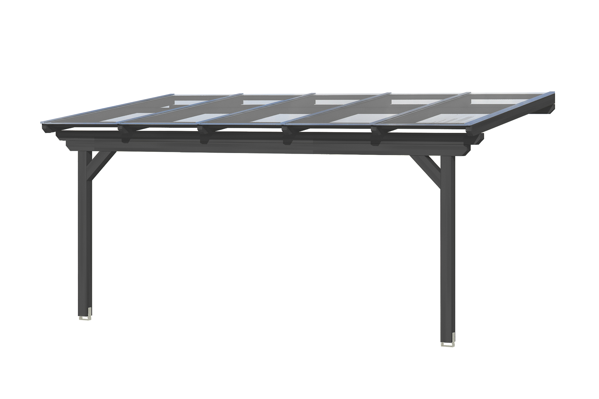 Produktbild: Terrassenüberdachung Ancona, Breite 541 cm, farblich behandelt in anthrazit