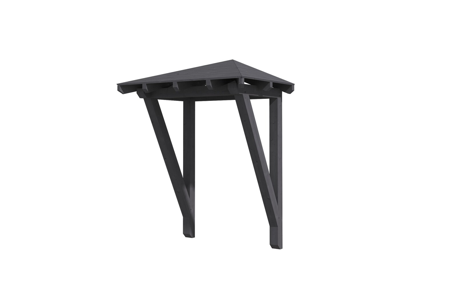 Vordach Wesel Typ 2, 188 x 126 cm, schiefergrau