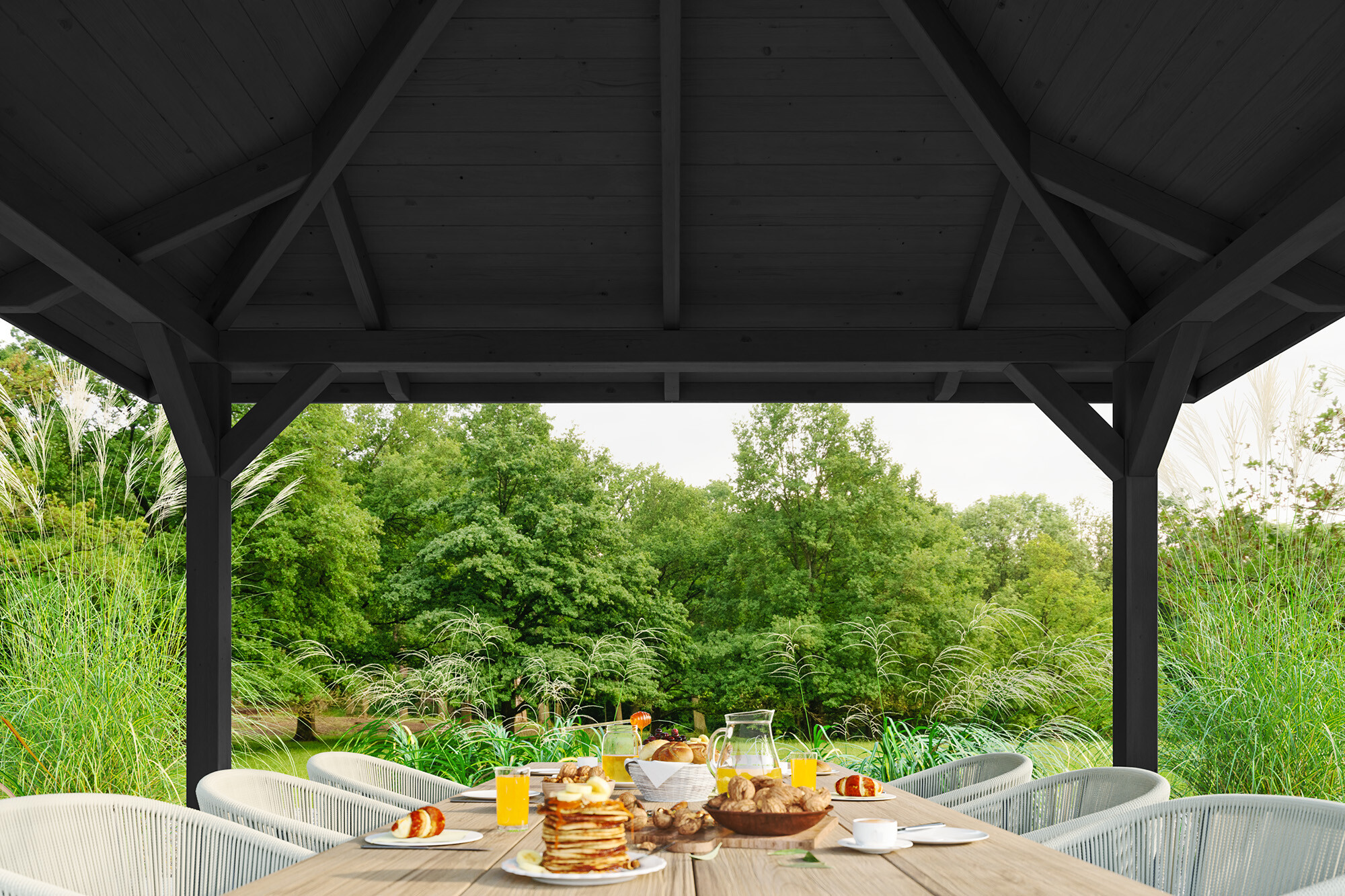 Pavillon Cannes 2, Leimholz, anthrazit