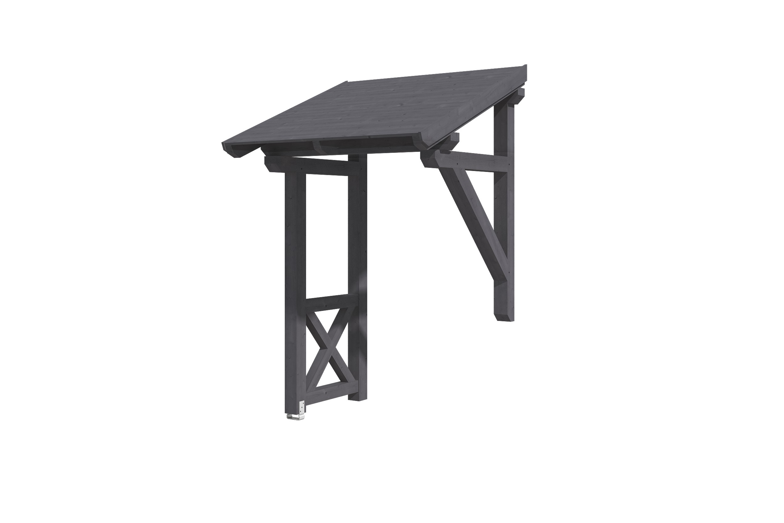Vordach Potsdam Typ 3, 176 x 156 cm, schiefergrau