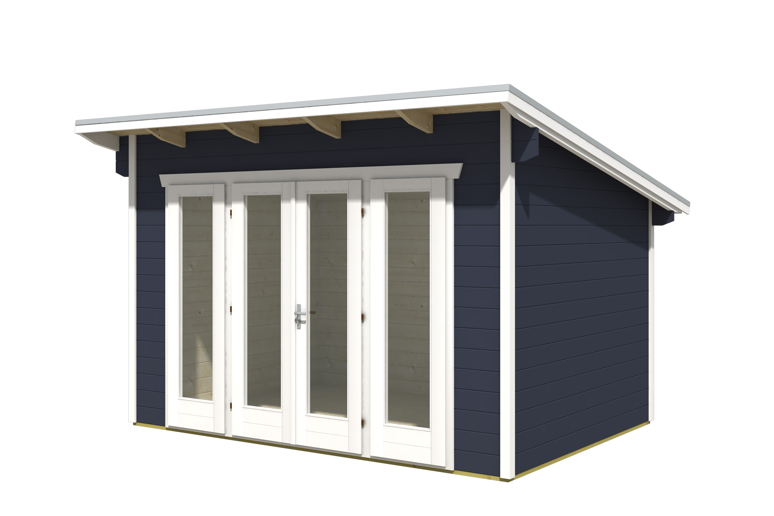 Gartenhaus Ostende 1, 350 x 250 cm, schiefergrau